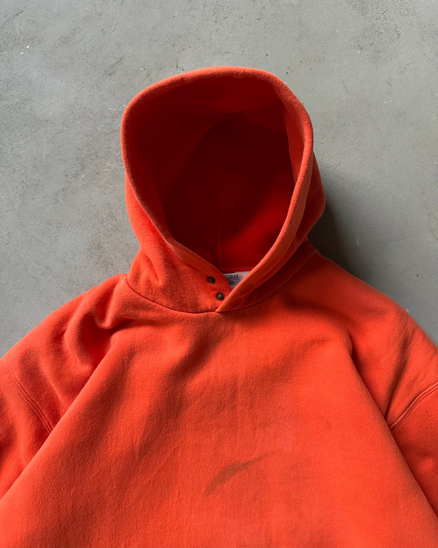 Années 1980 - Sweat à capuche Asplundh double face orange - XL