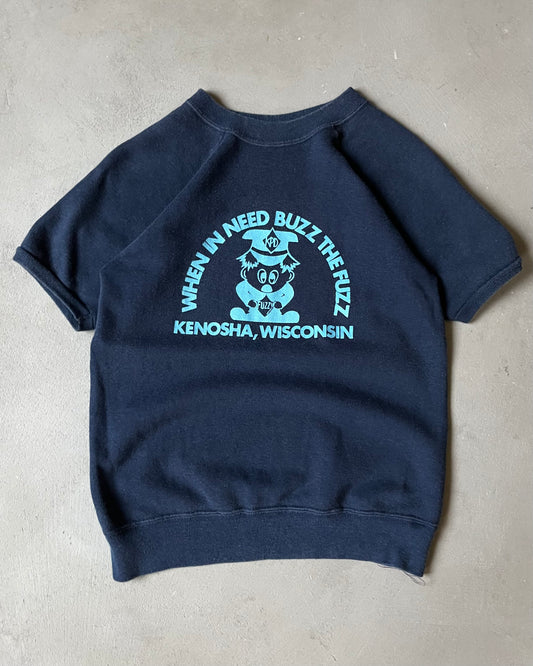 1970s - Navy Buzz The Fuzz Shortsleeve Crewneck - S