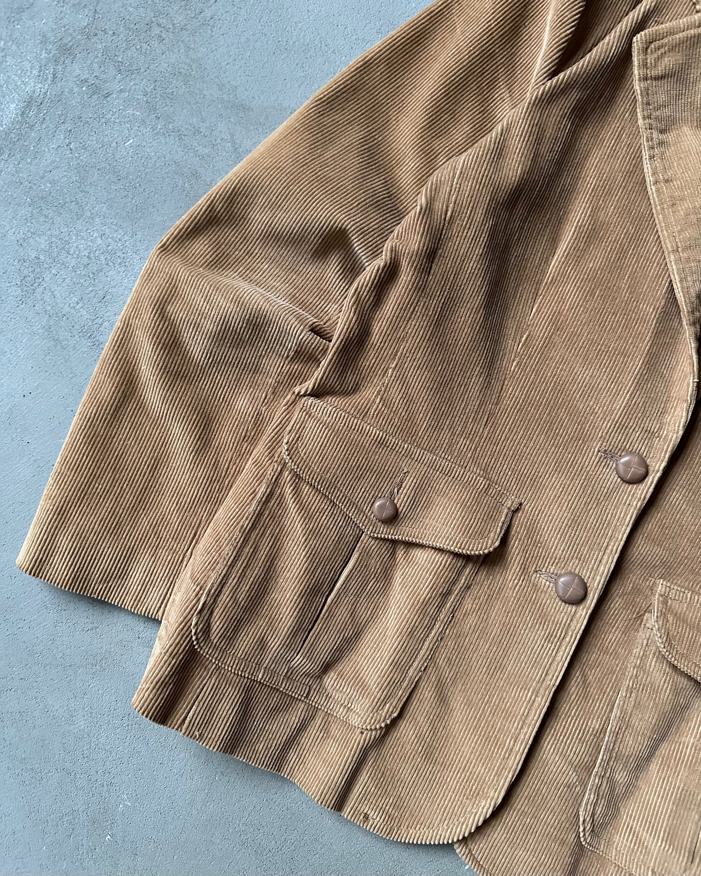 1990s - Brown Women's Corduroy Blazer - (W)M