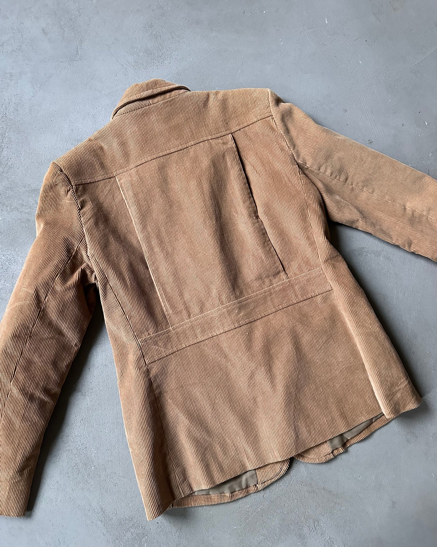 1990s - Brown Women's Corduroy Blazer - (W)M