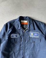 1980s - Navy Ford Work Jacket - XL