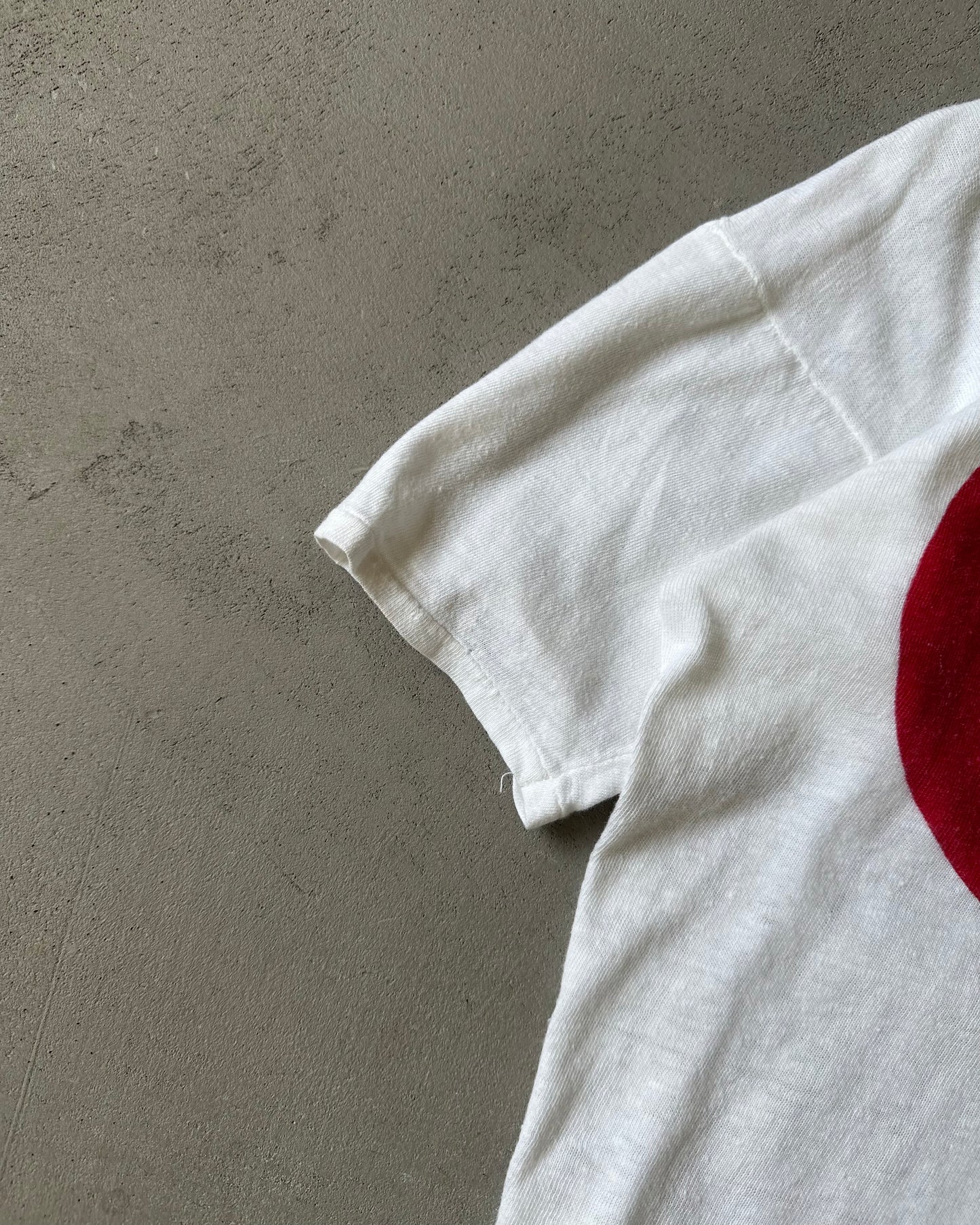 1970s - White Scottish Power Cropped T-Shirt - (W)S