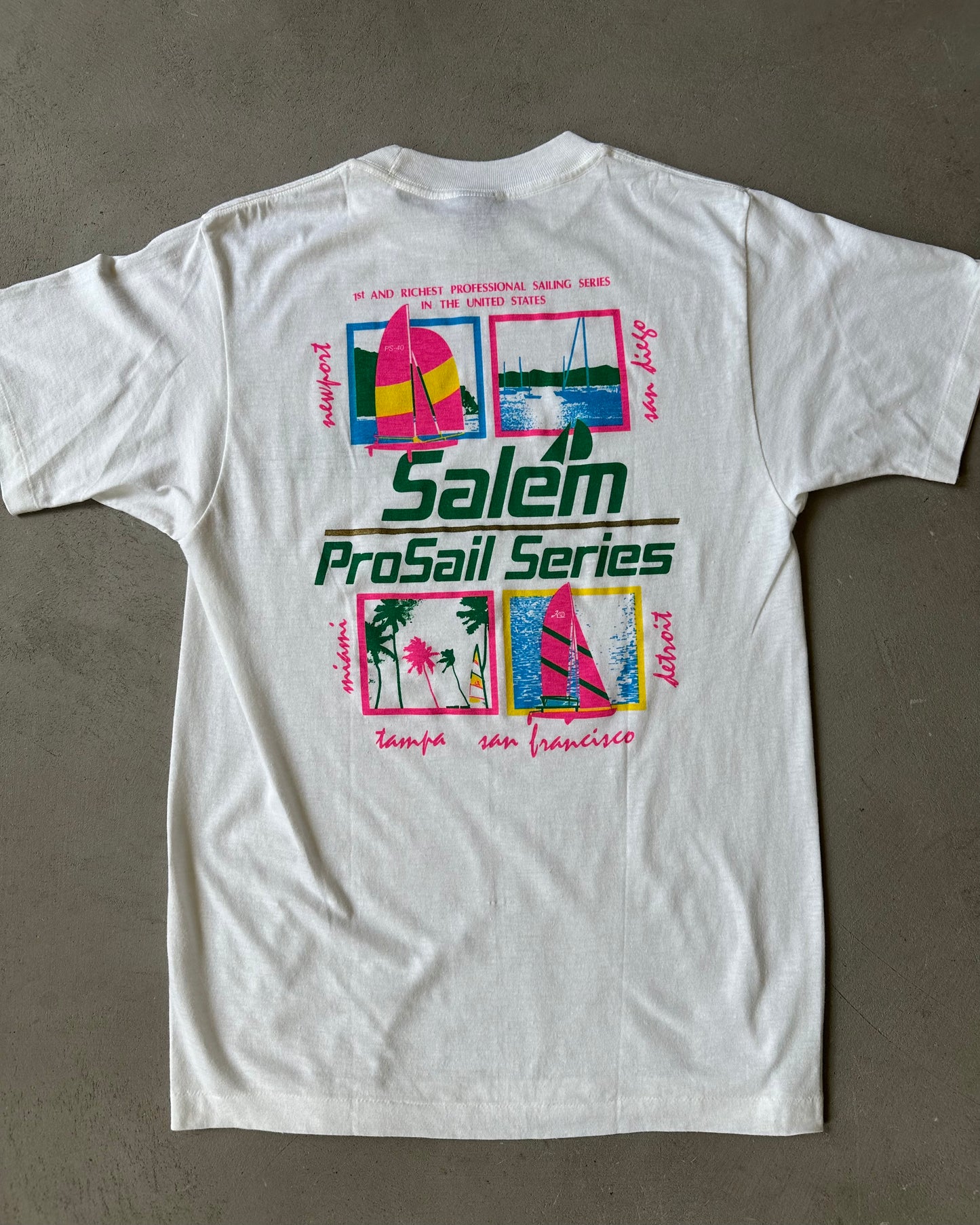 1990s - White Salem T-Shirt - S