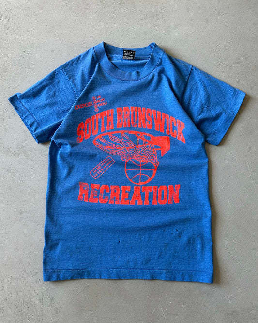 1990s - Blue/Red "South Brunswick" T-Shirt - XS