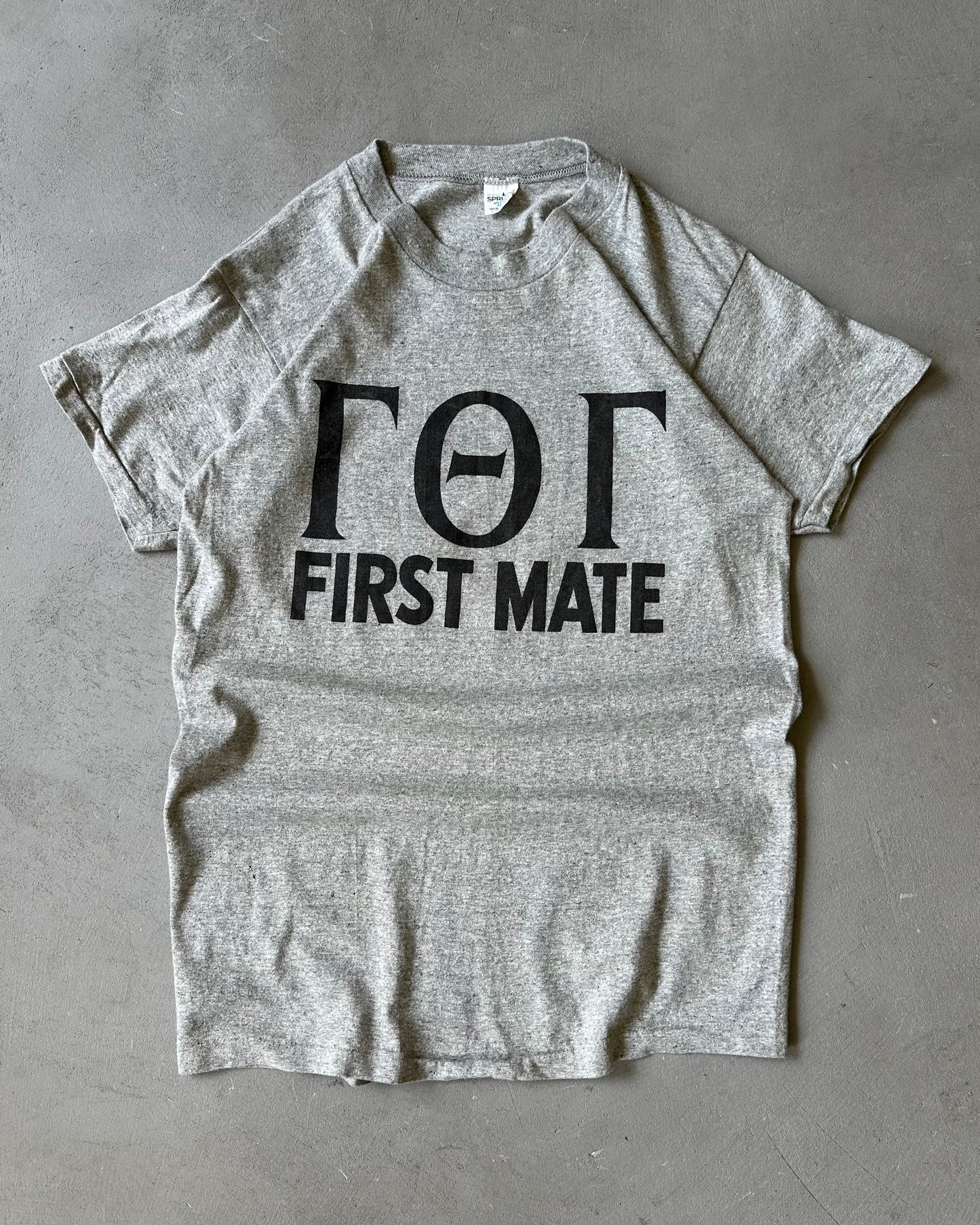 1970s - Grey First Mate T-Shirt - S