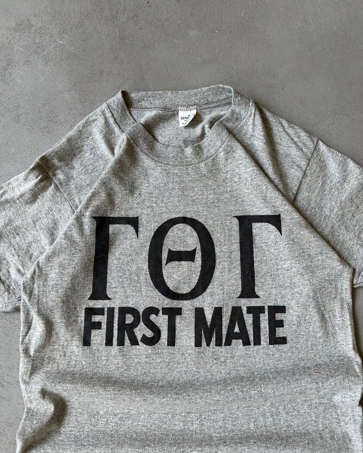 1970s - Grey First Mate T-Shirt - S