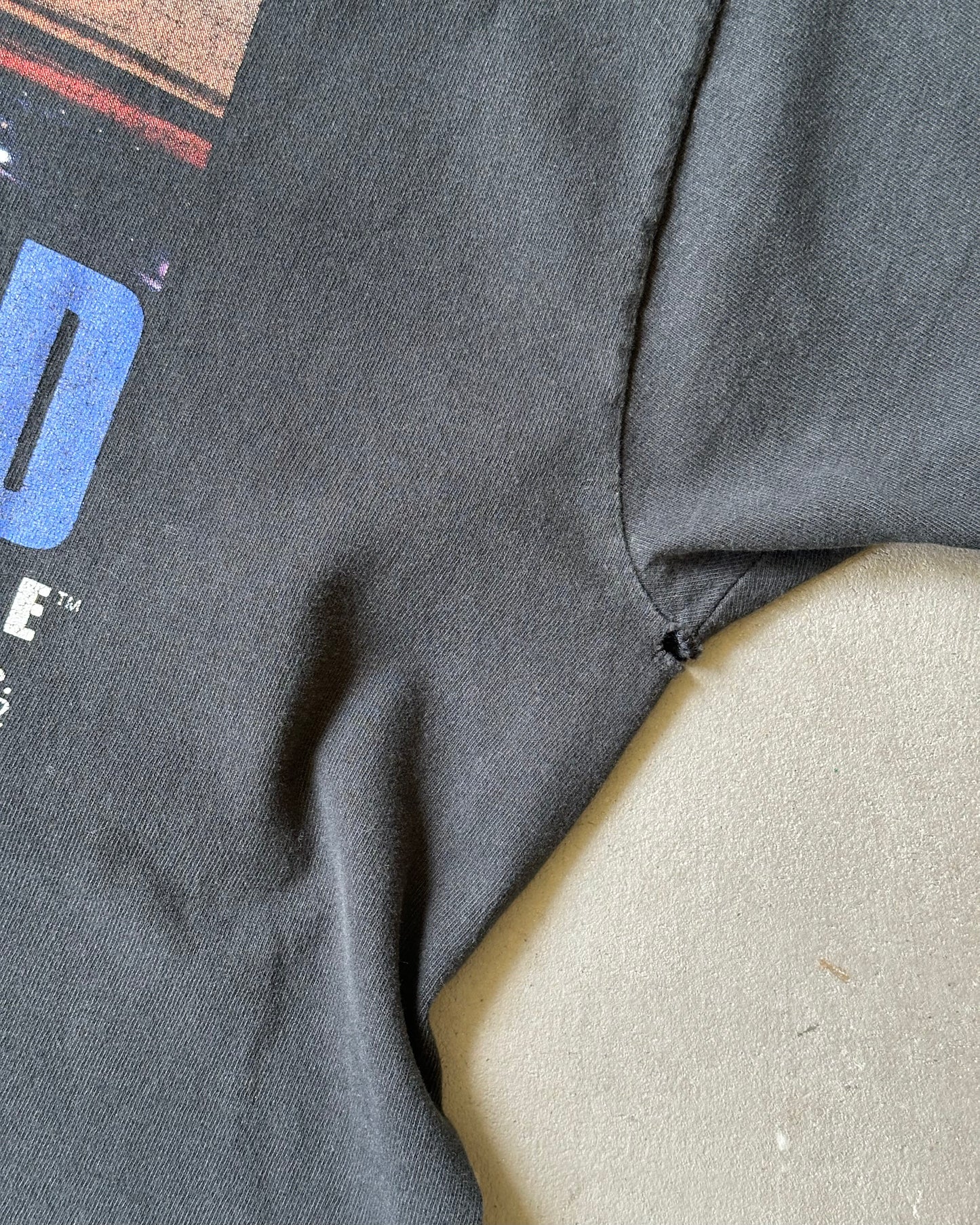 1990s - Distressed Black Left Behind - XL