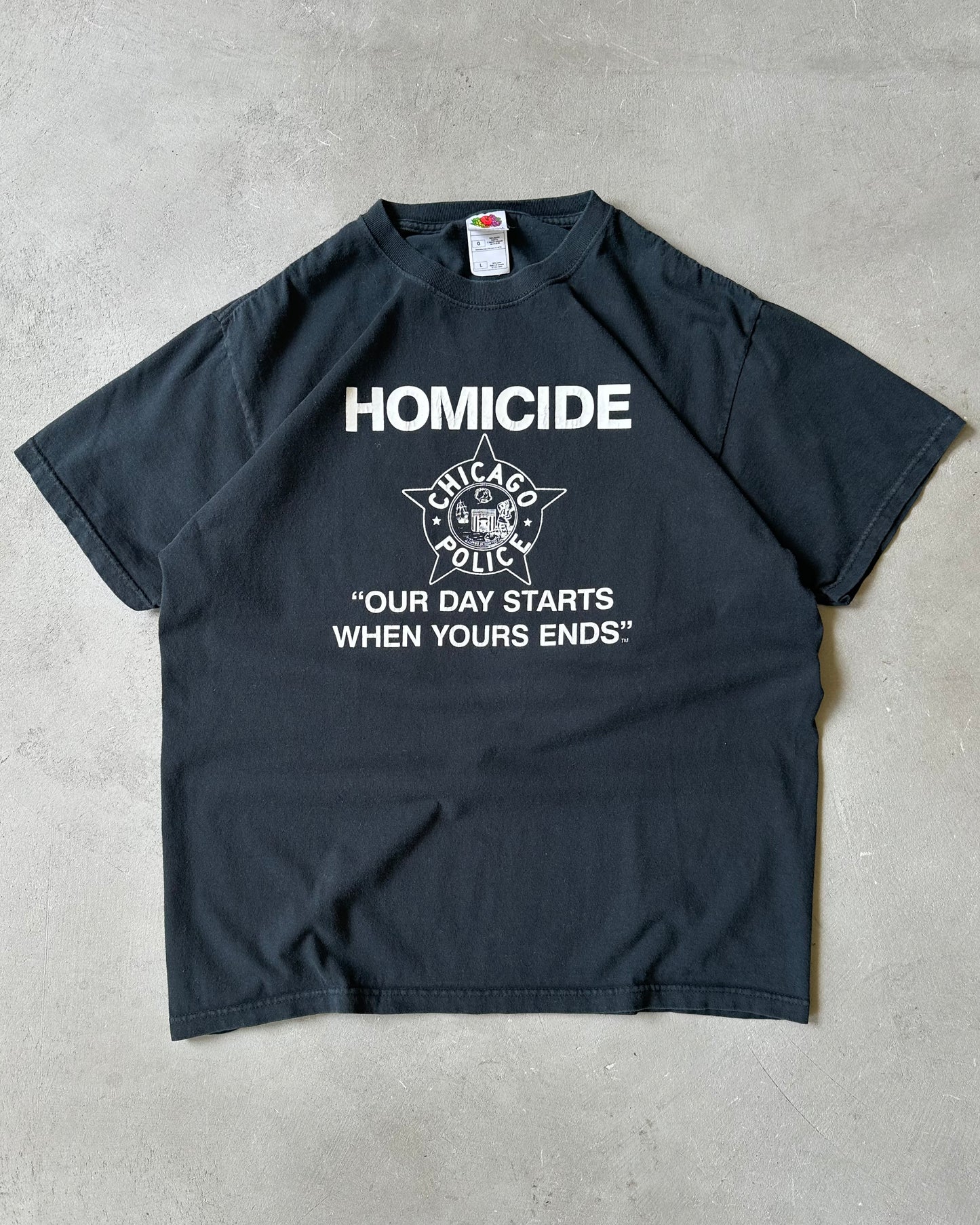 2000s - Black Homicide T-Shirt - L