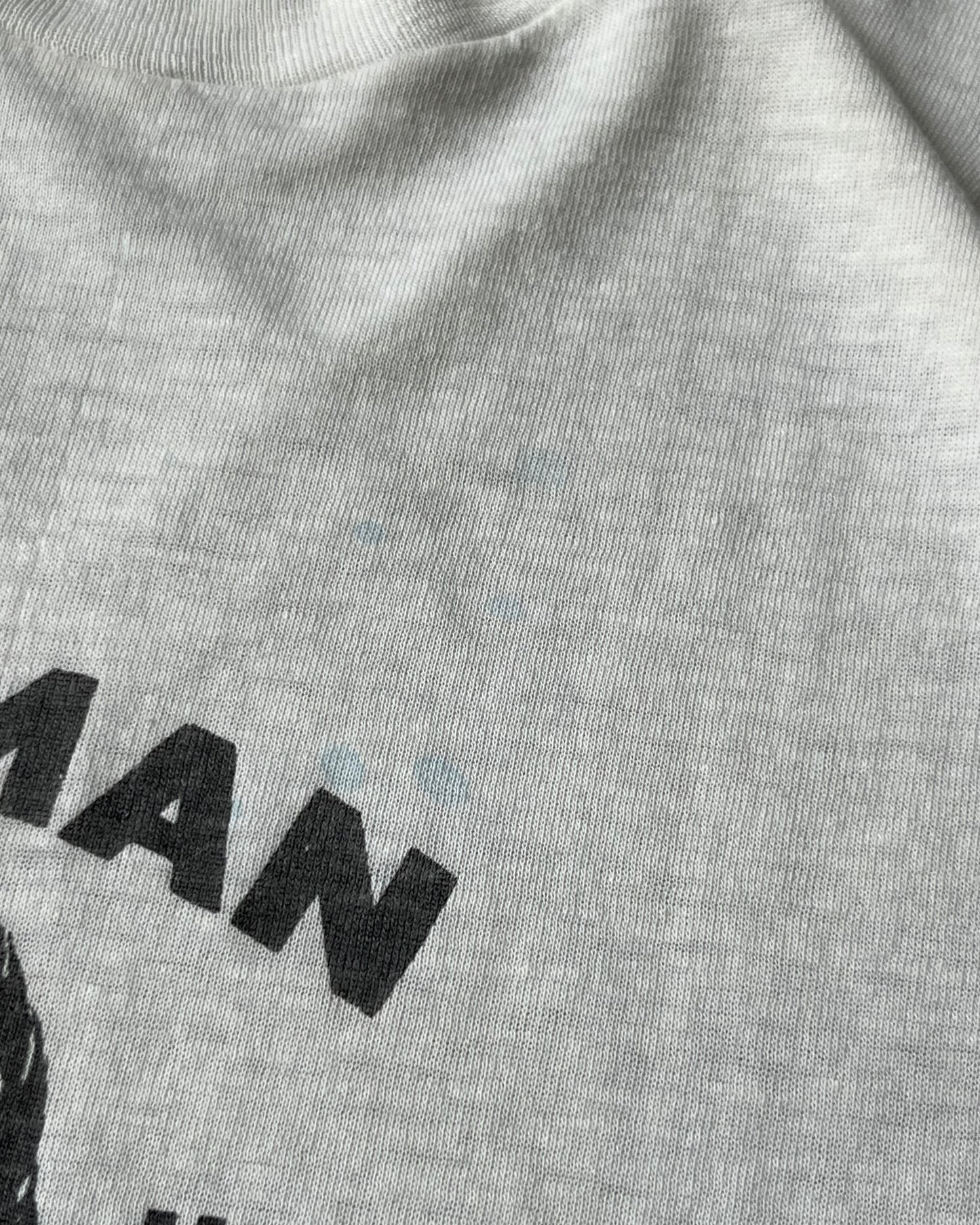 1970s - Distressed White "The Meatman" T-Shirt - M/L