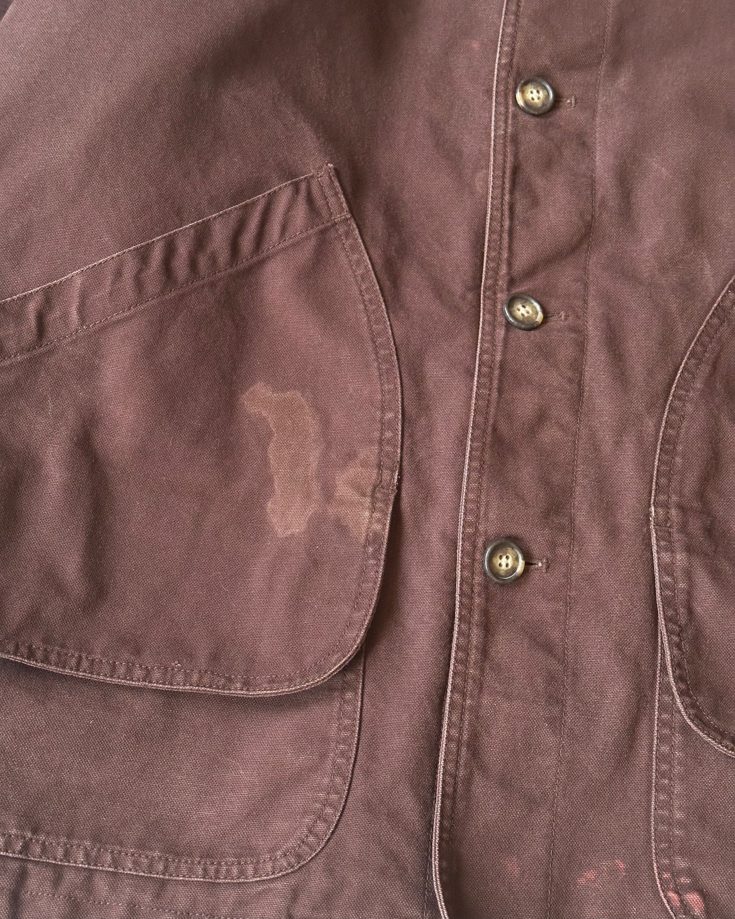 1990s - Brown Lands' End Chore Coat - L