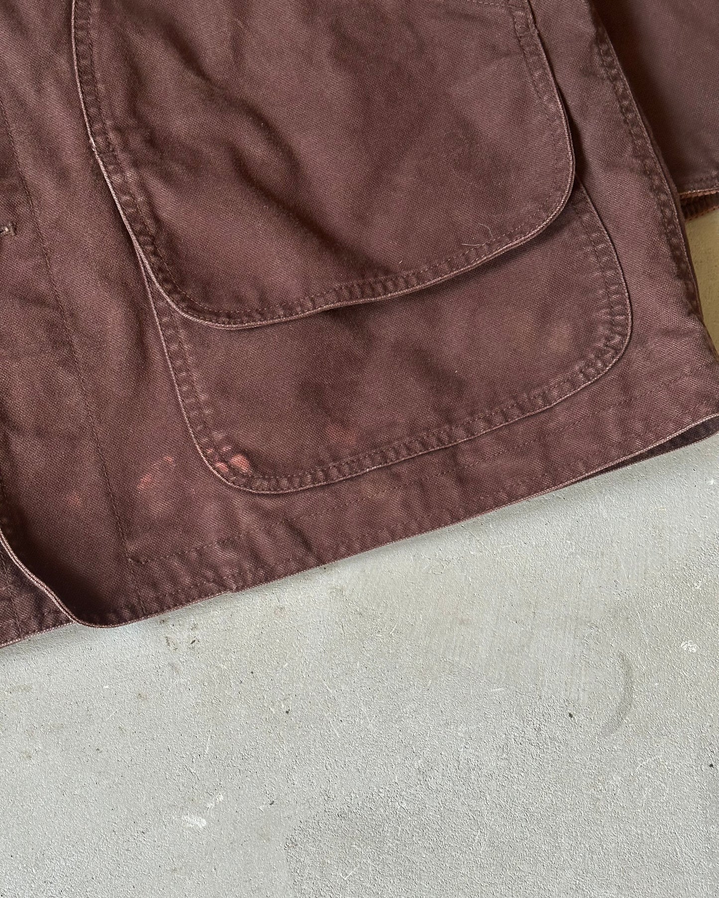 1990s - Brown Lands' End Chore Coat - L