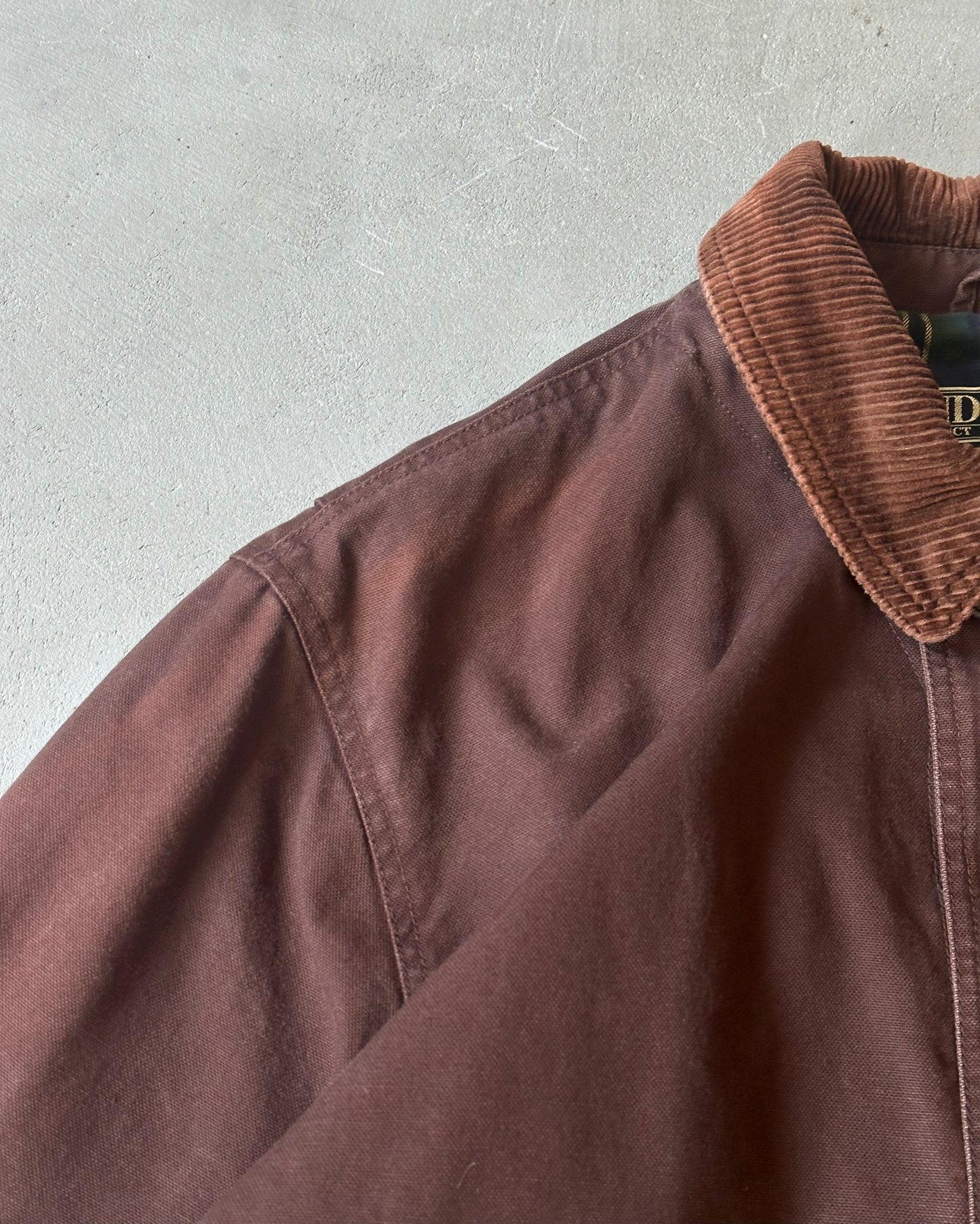 1990s - Brown Lands' End Chore Coat - L