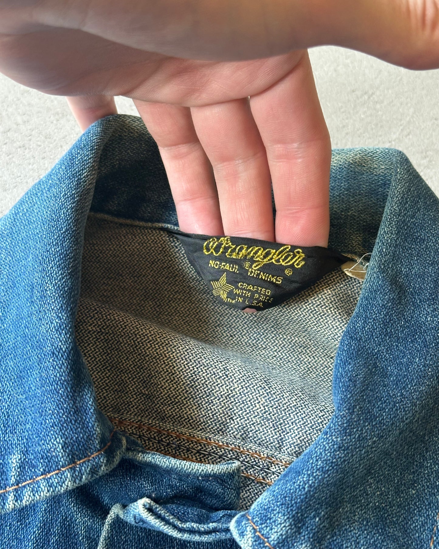 1980s - Wrangler Denim Jacket - S