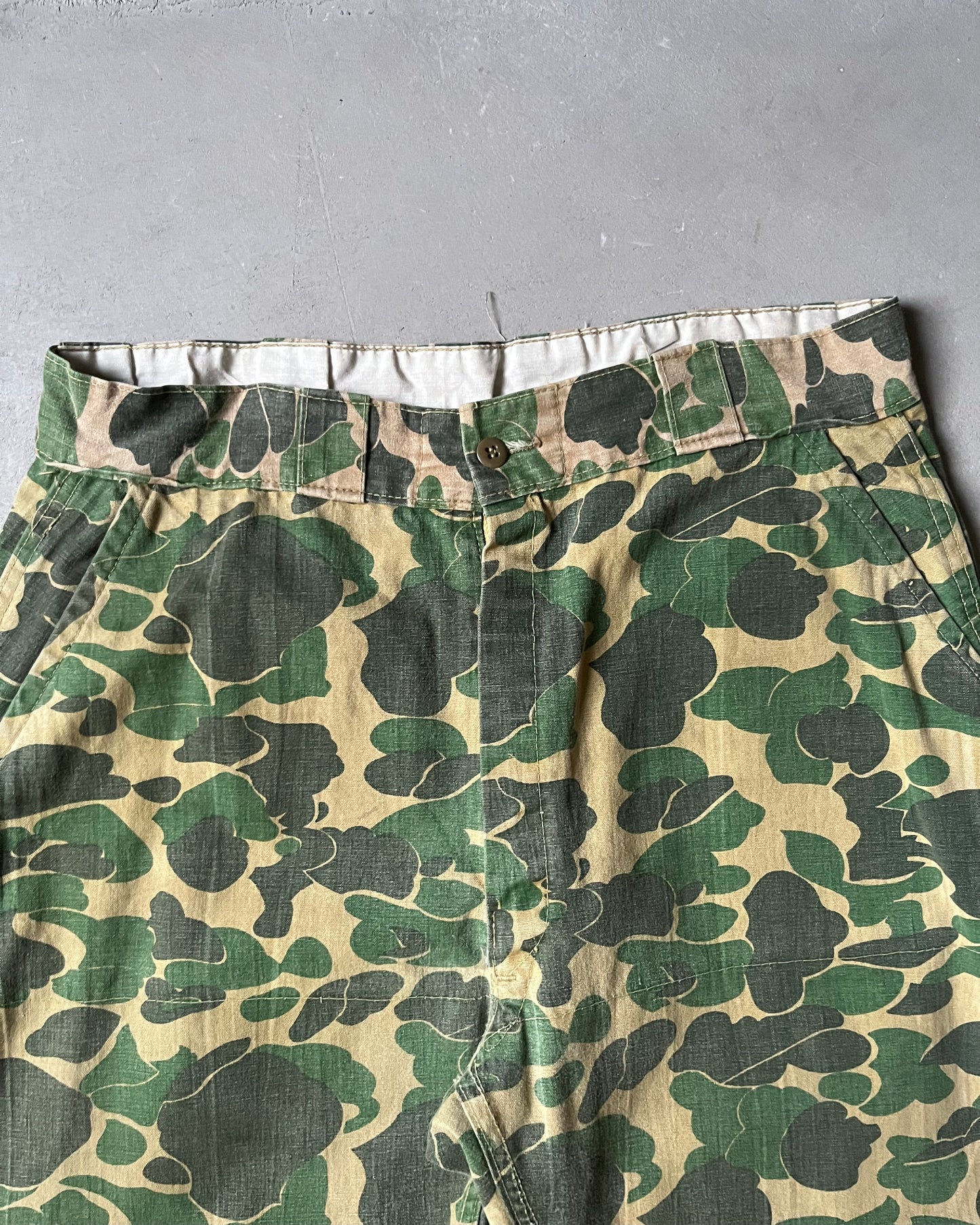 1960s - Frog Camo Hunting Pants - 36x28