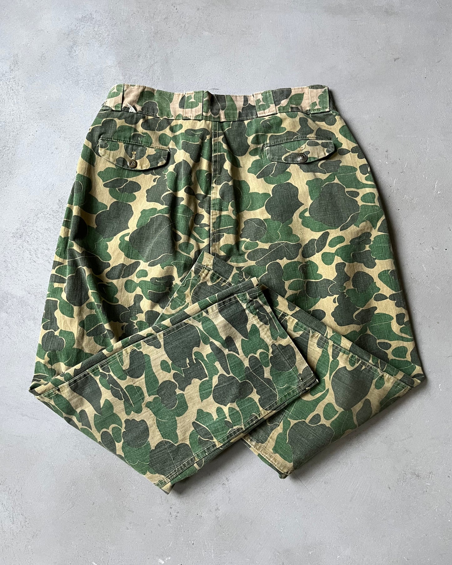 1960s - Frog Camo Hunting Pants - 36x28