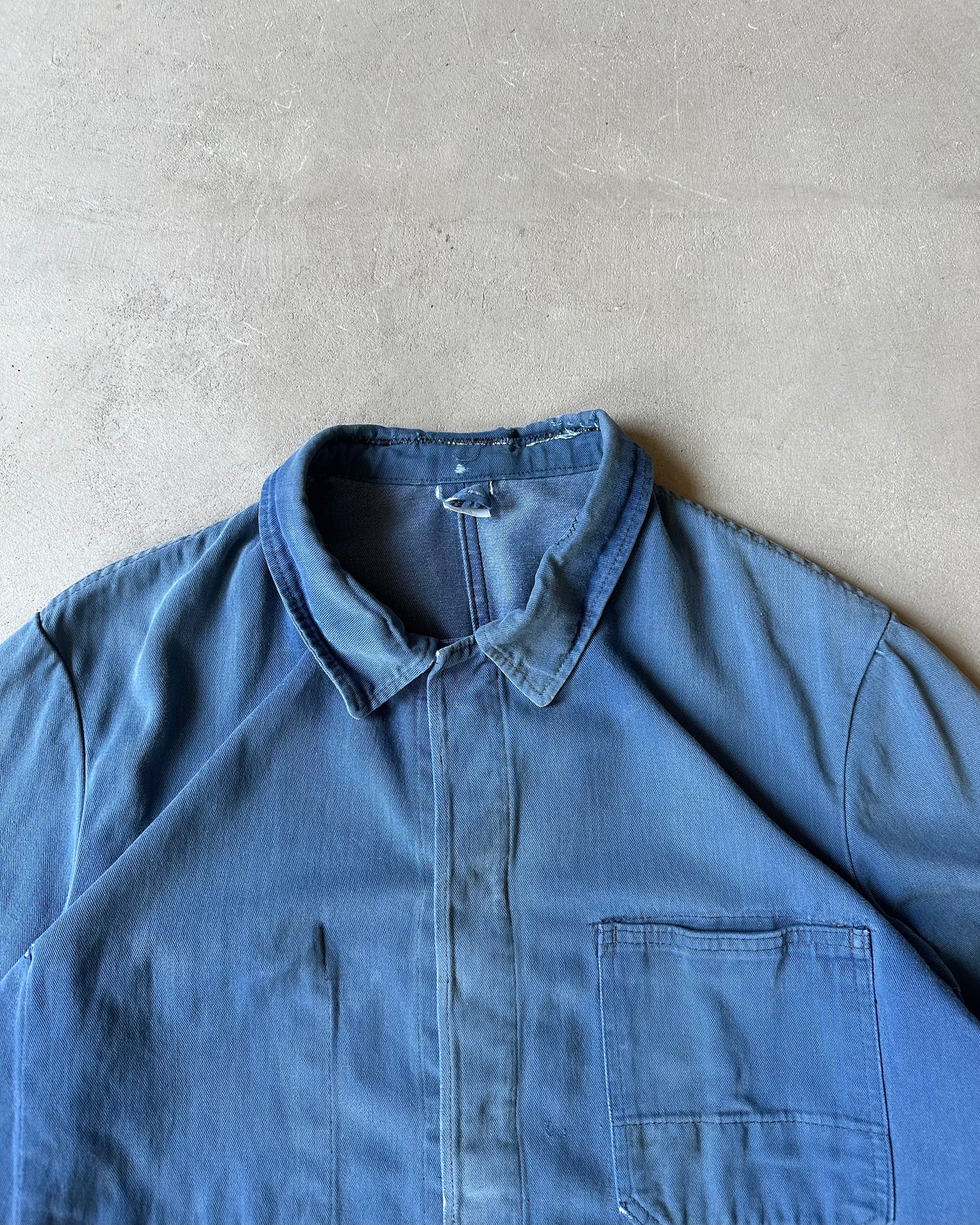 1980s - Distressed Blue Euro Chore - L/XL