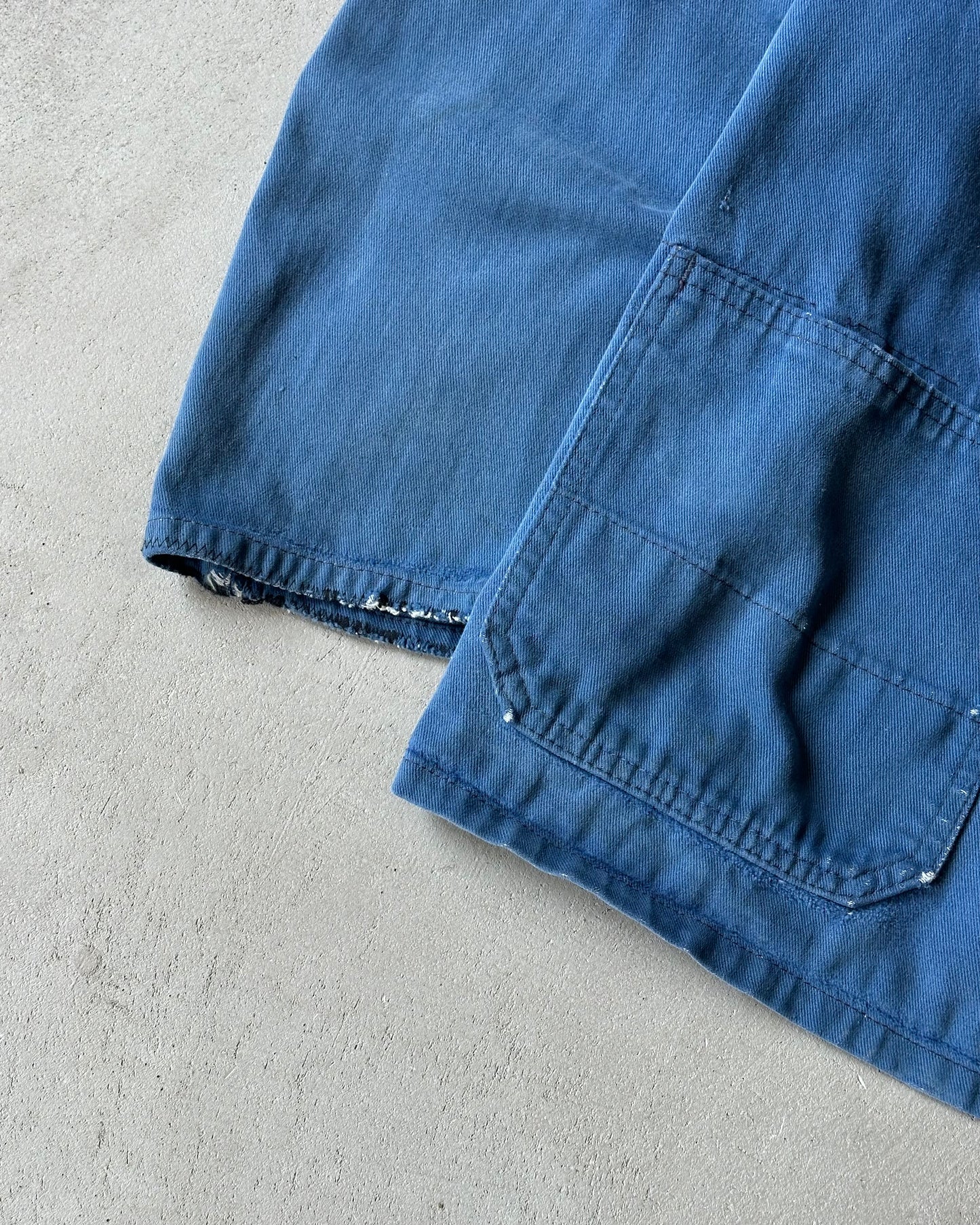 1980s - Distressed Blue Euro Chore - L/XL