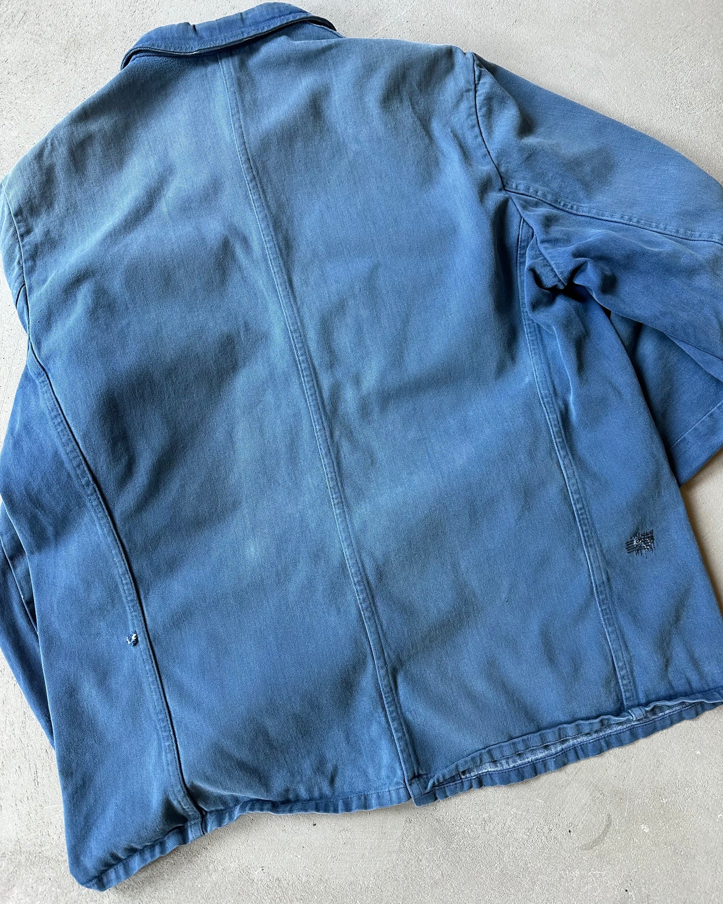 1980s - Distressed Blue Euro Chore - L/XL
