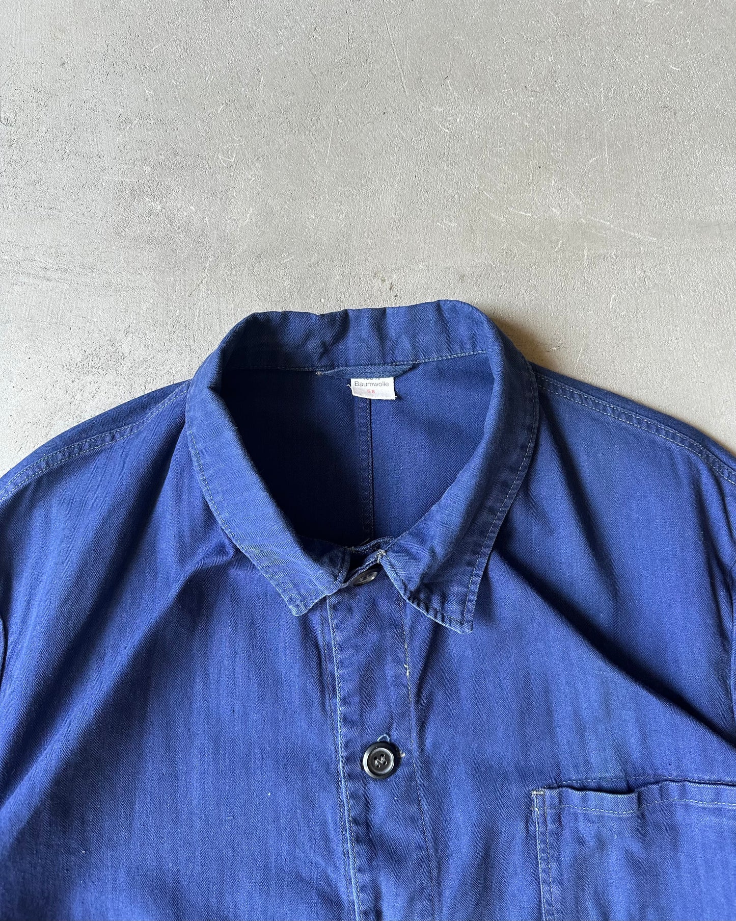 1980s - Blue HBT Euro Chore - XL