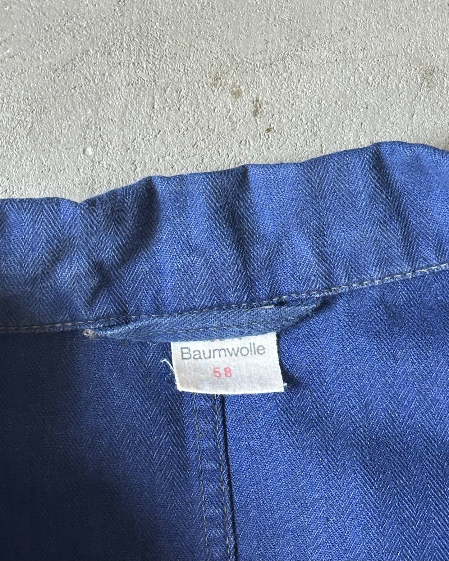 1980s - Blue HBT Euro Chore - XL