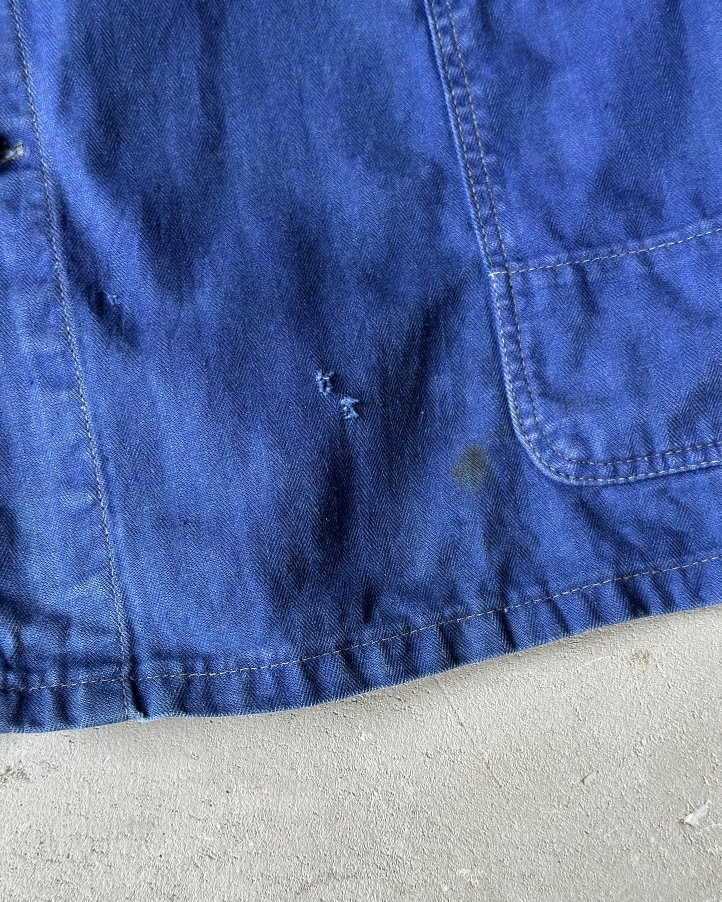 1980s - Blue HBT Euro Chore - XL