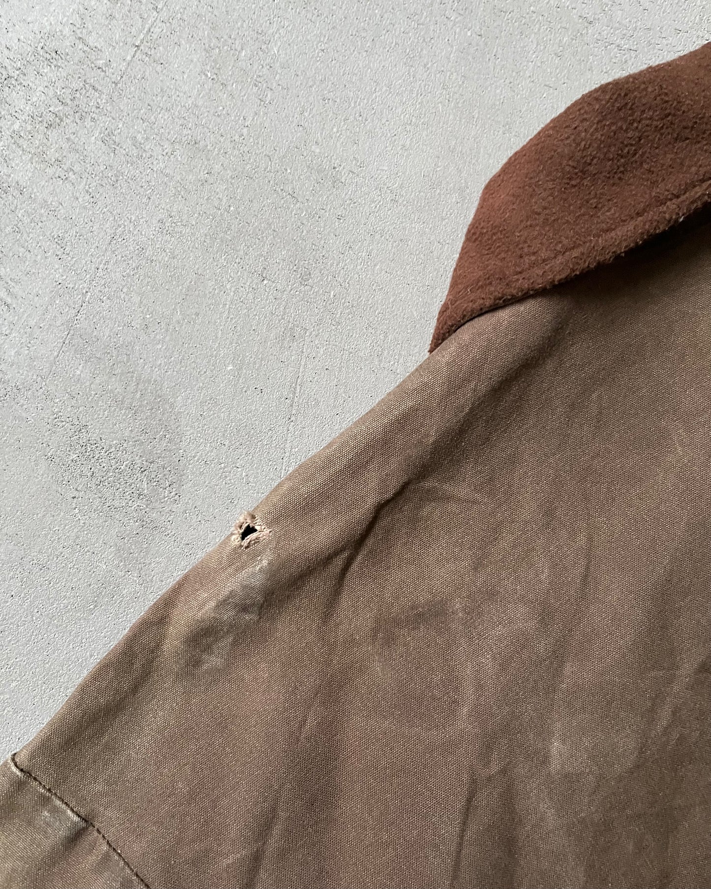 1990s - Brown Grundés Waxed Overshirt - XL
