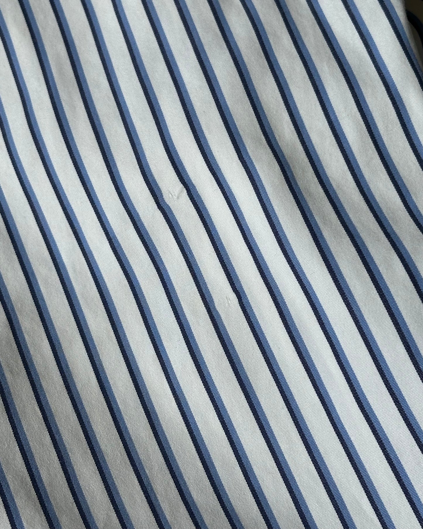 2000s - White Ralph Lauren Striped Shirt - S/M