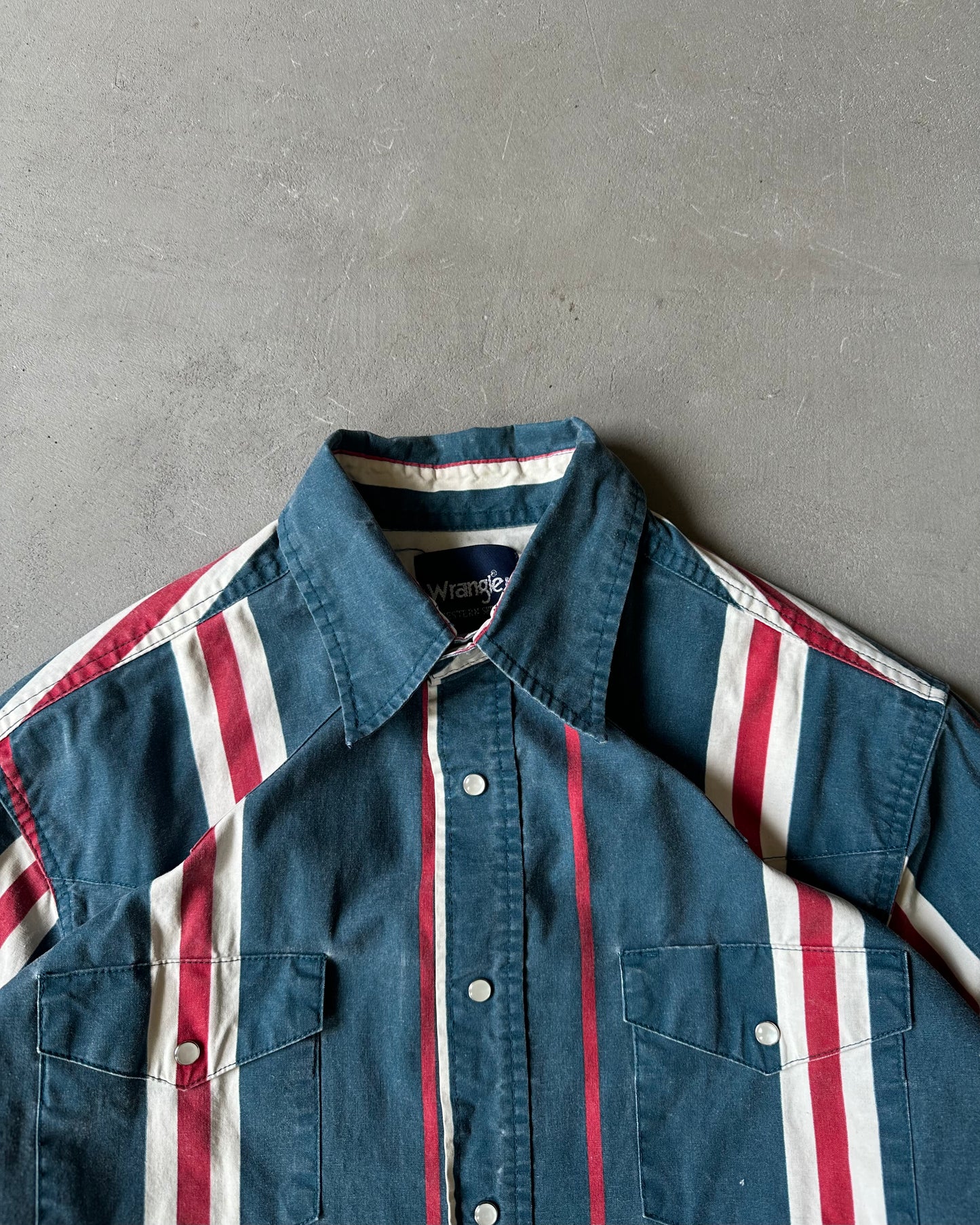 2000s - Green/Red Wrangler Brushpopper Shirt - L