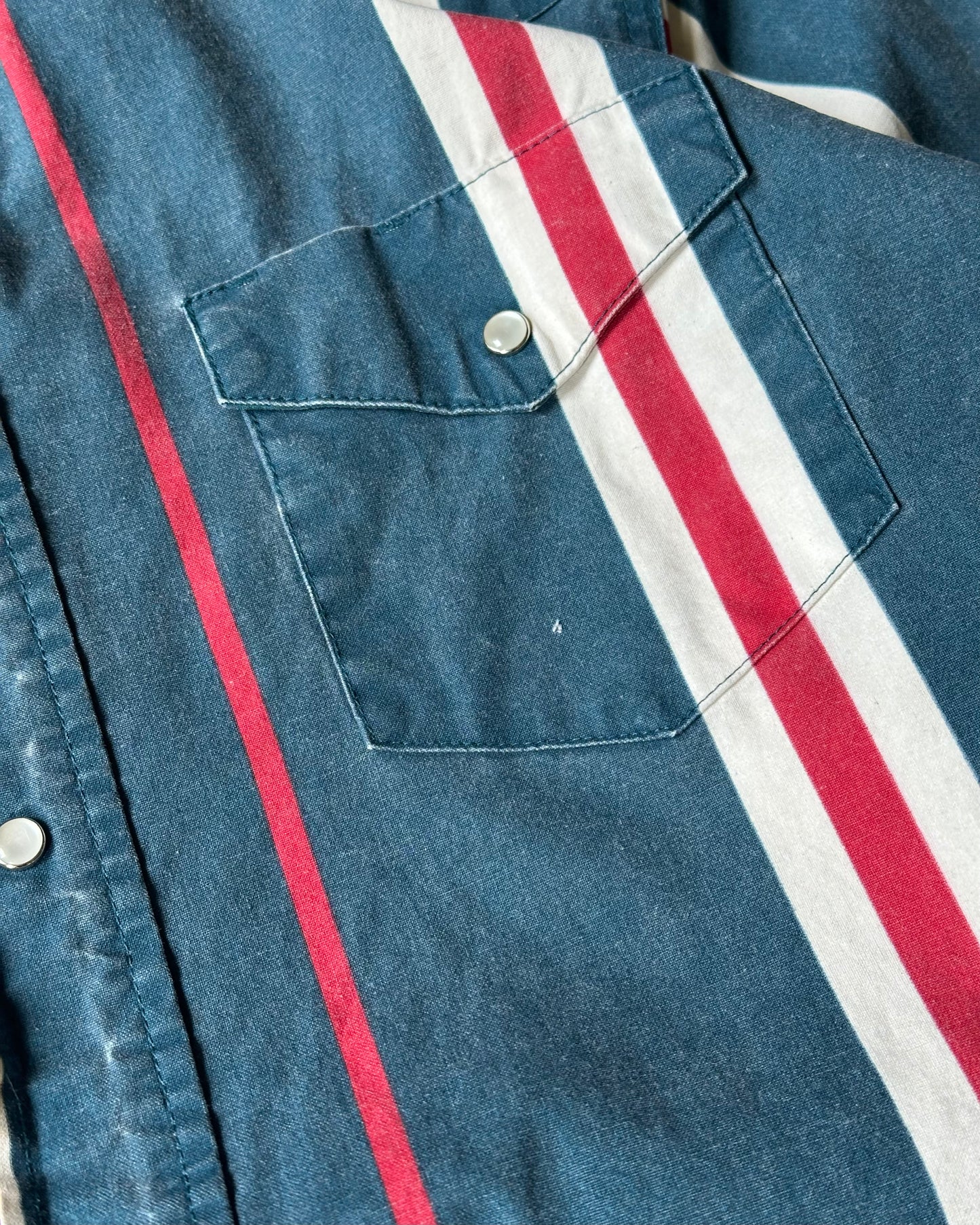 2000s - Green/Red Wrangler Brushpopper Shirt - L