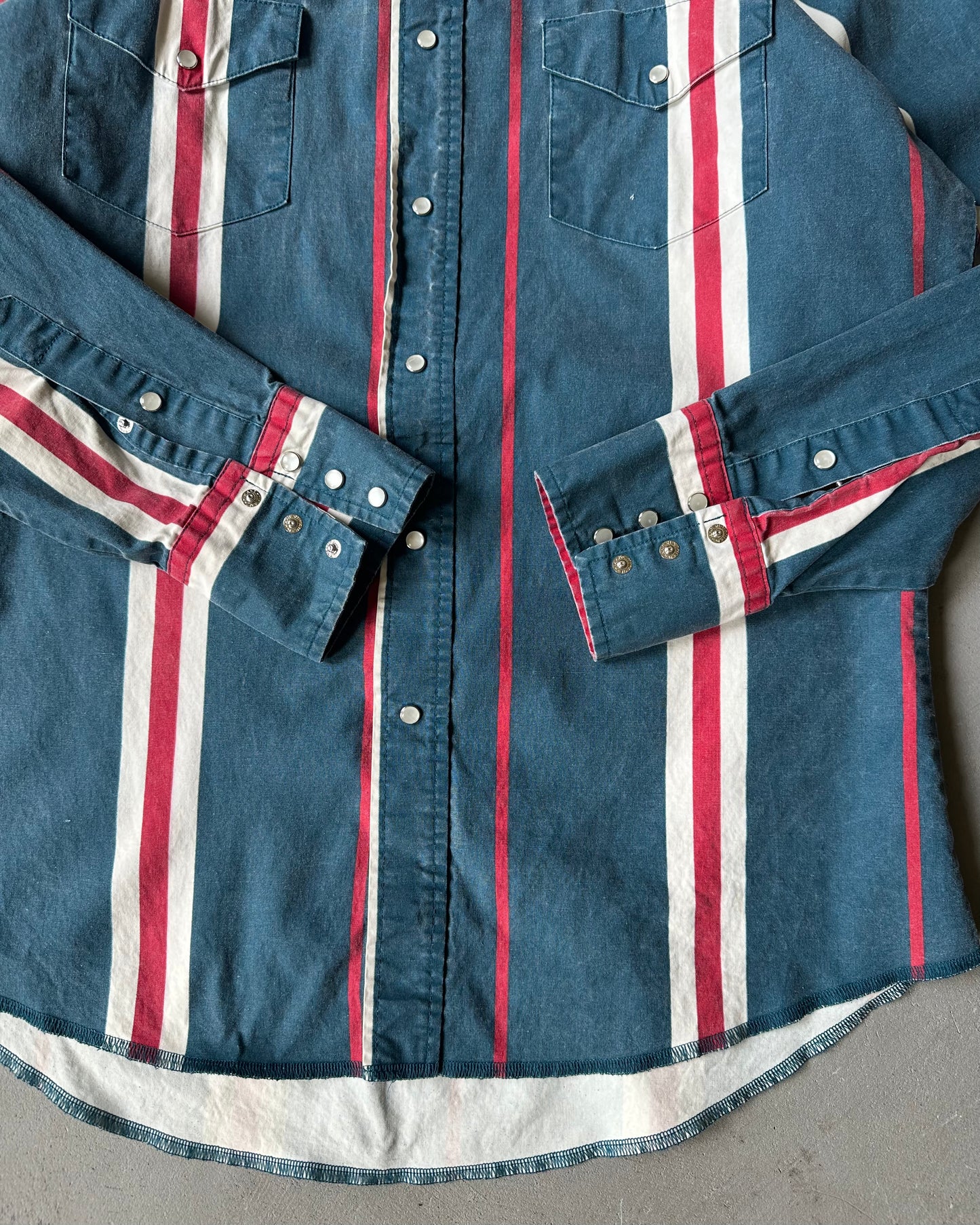 2000s - Green/Red Wrangler Brushpopper Shirt - L