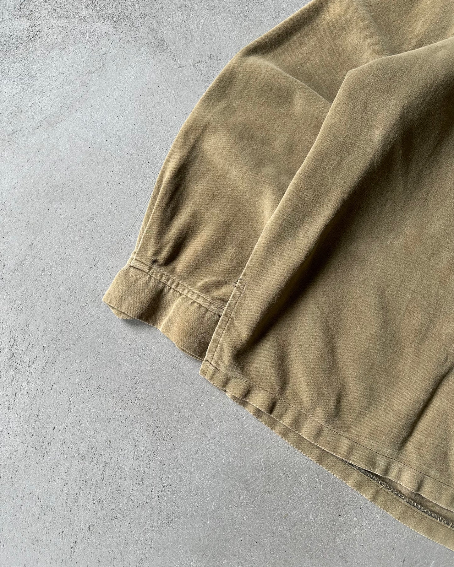 1970s - Light Brown Bow' N Arrow Overshirt - S/M