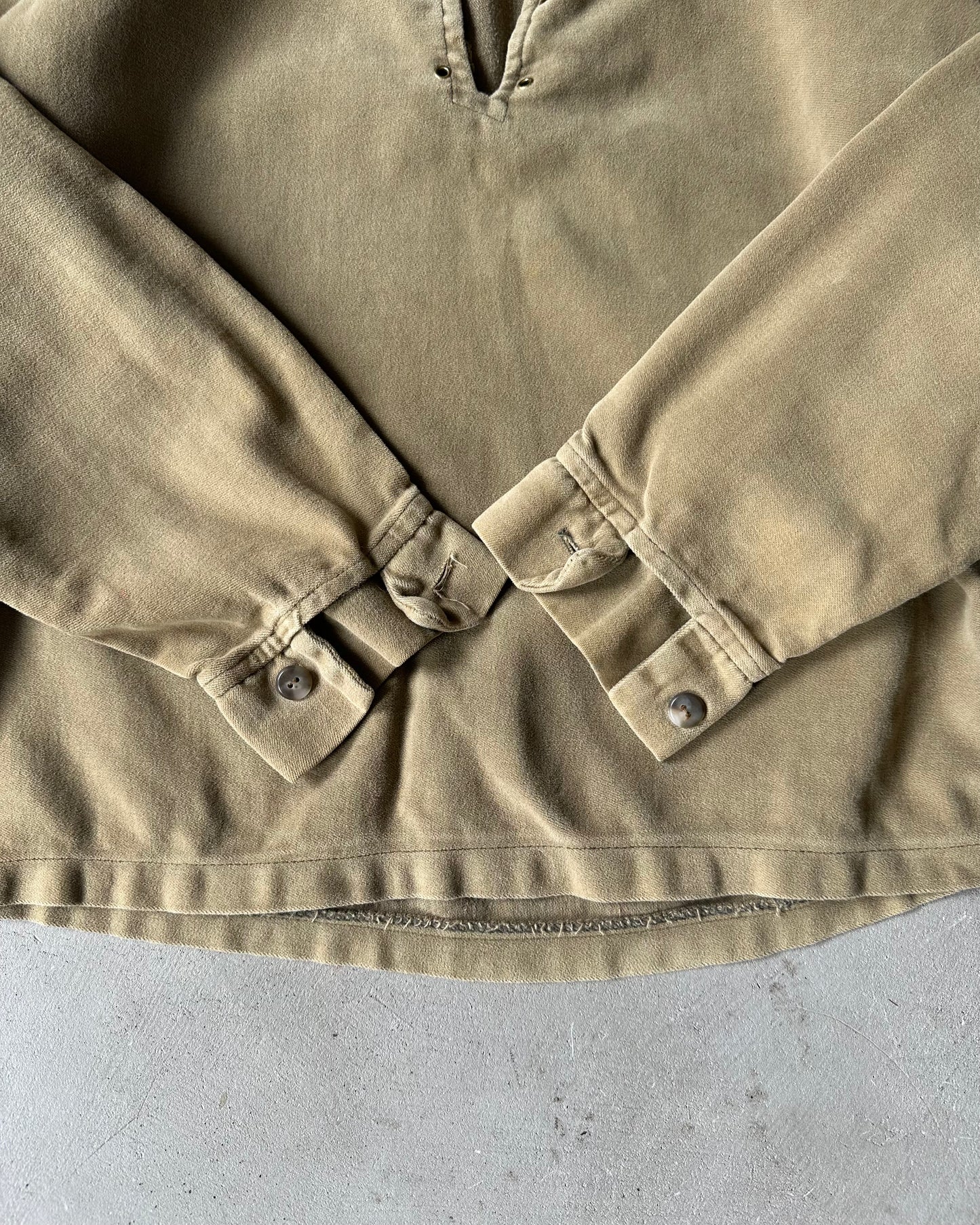 1970s - Light Brown Bow' N Arrow Overshirt - S/M