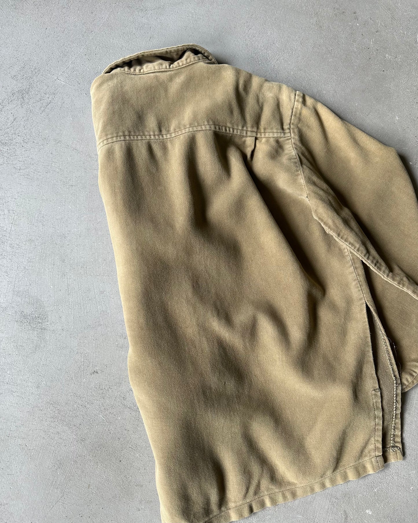 1970s - Light Brown Bow' N Arrow Overshirt - S/M