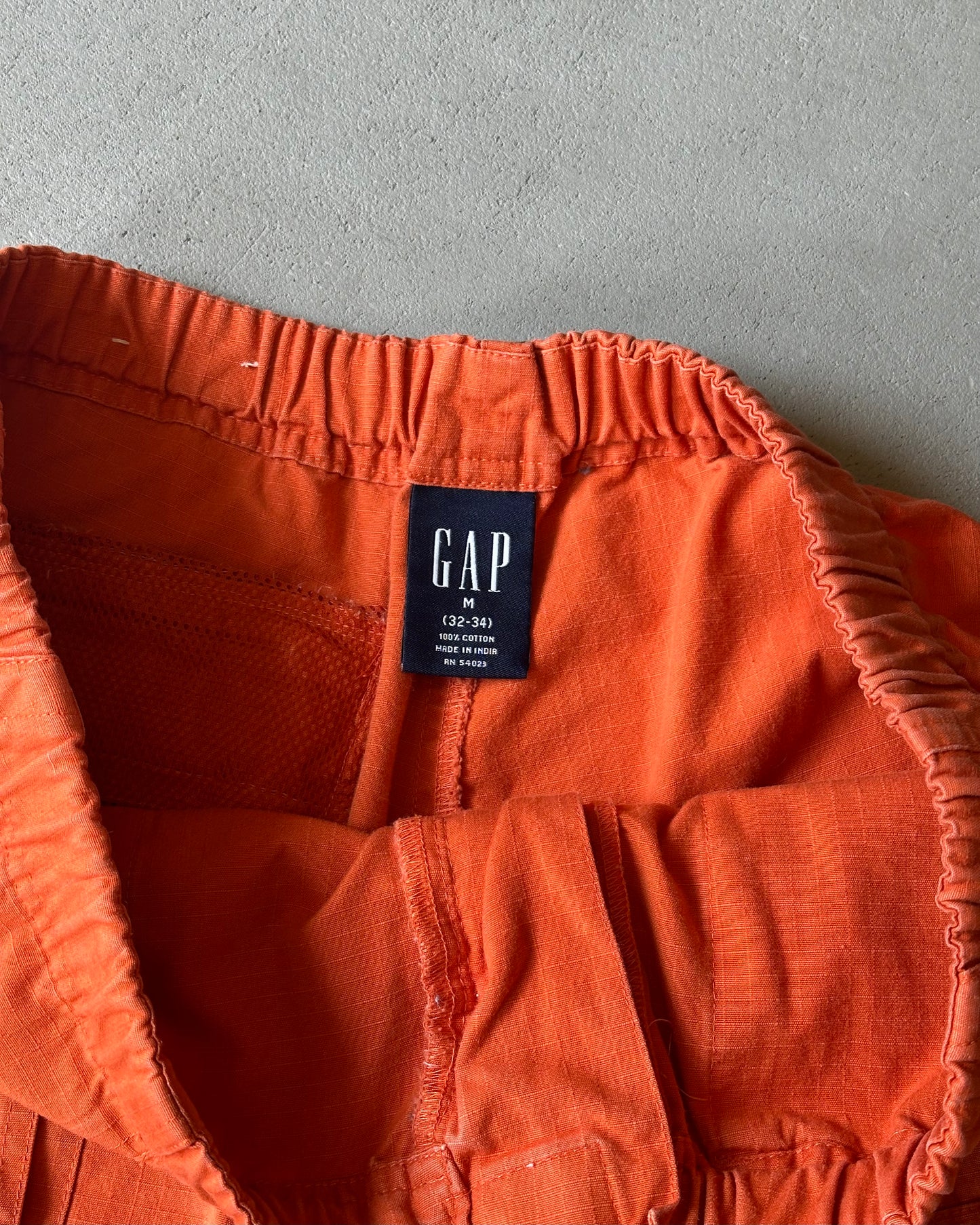 1990s - Orange GAP Ripstop Shorts - M