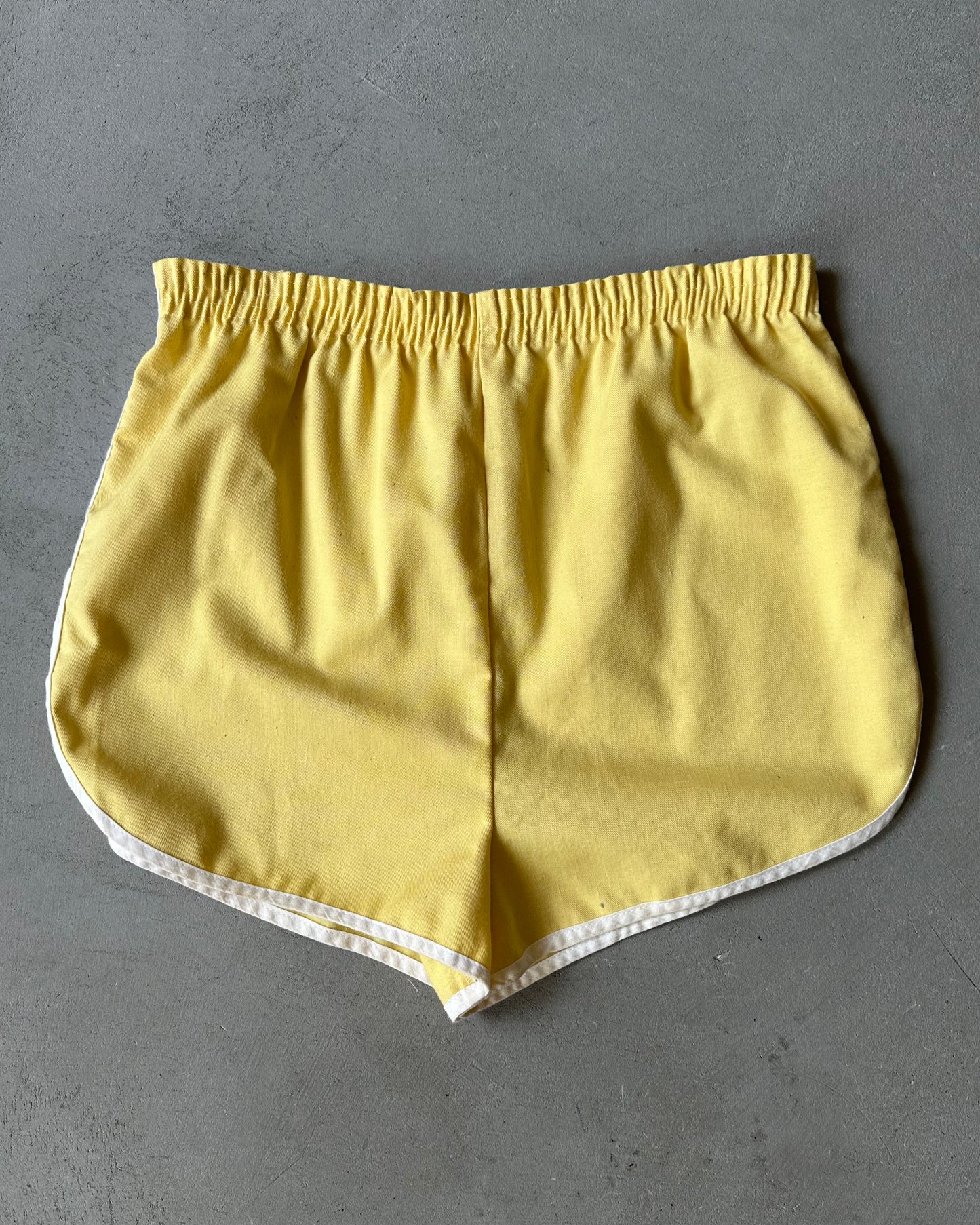 1970s - Yellow/White Track Short - M