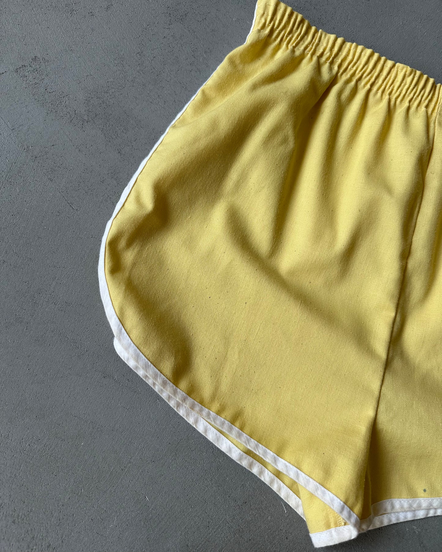 1970s - Yellow/White Track Short - M