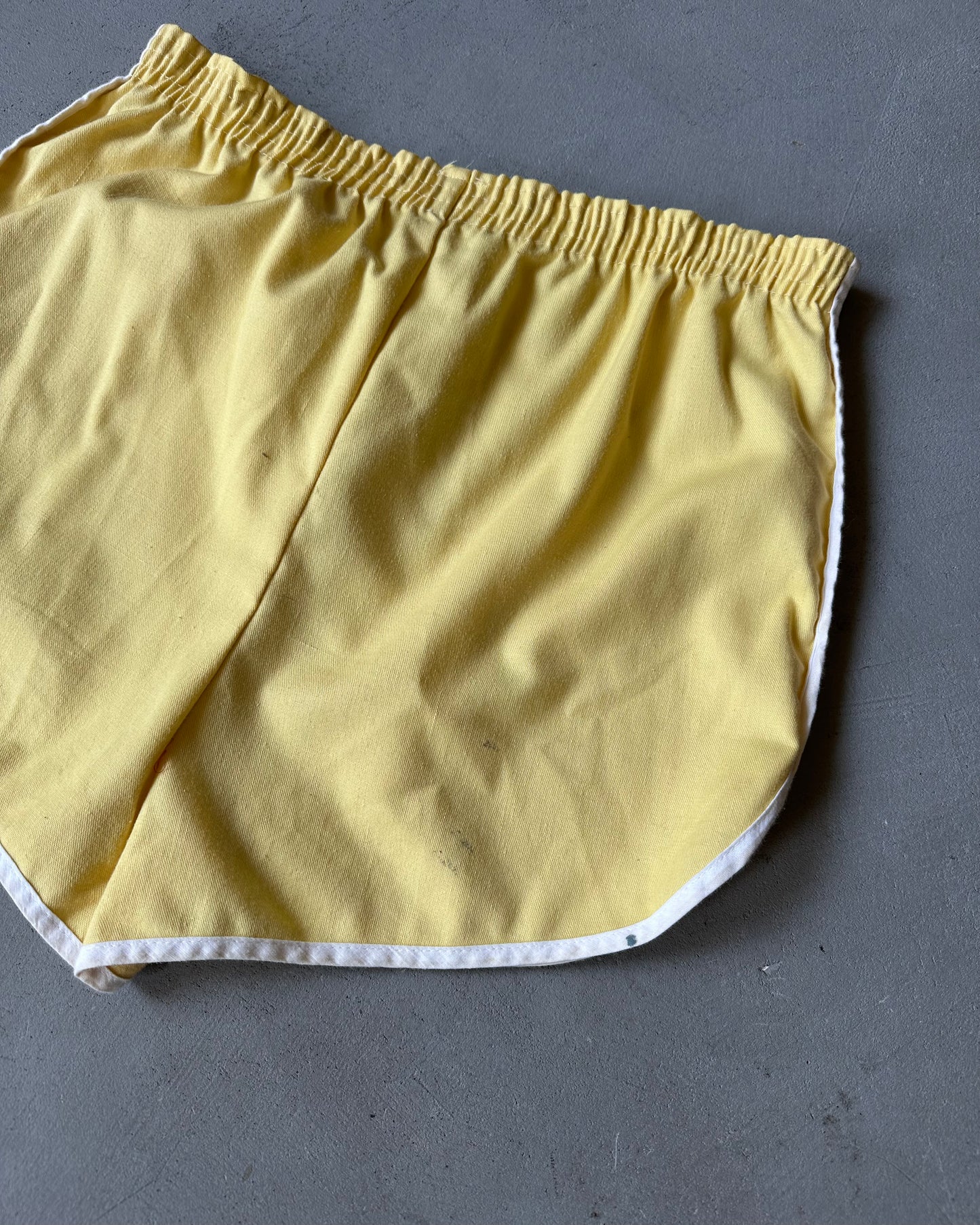 1970s - Yellow/White Track Short - M