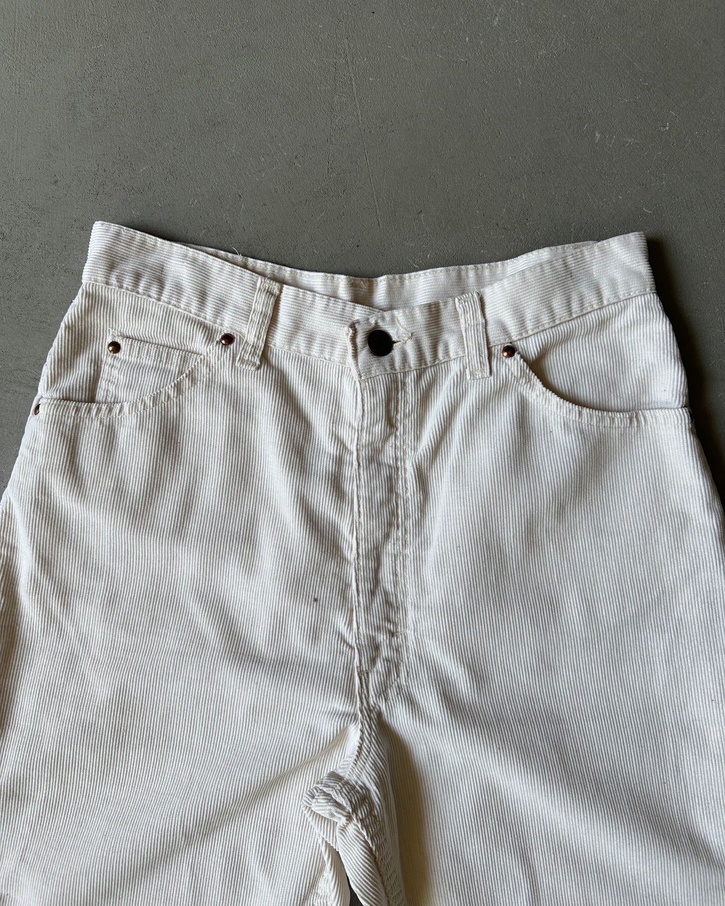 1980s - Cream GAP Pioneer Women's Corduroy Pants - 28x33