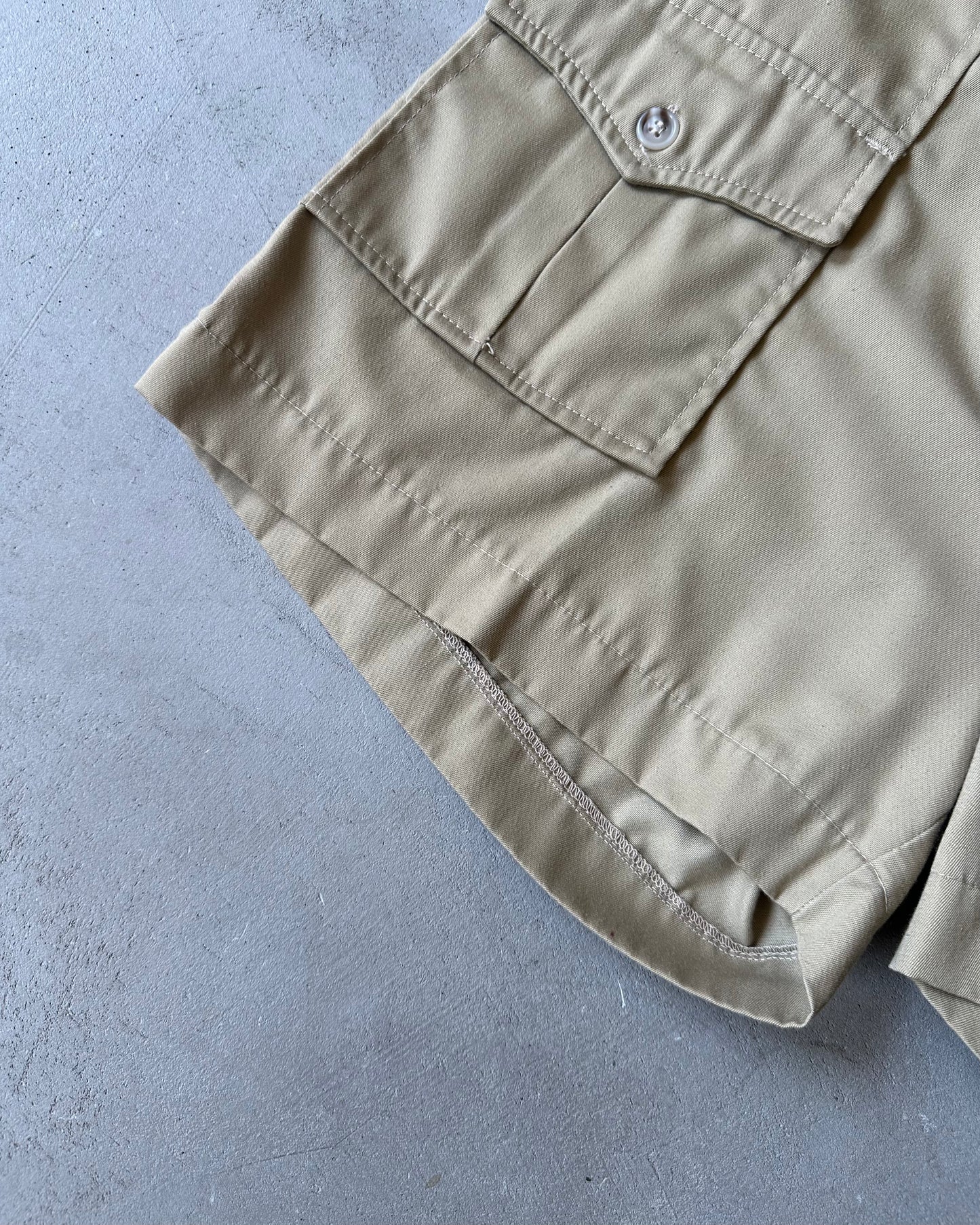 1970s - Beige Sunbuster Bush Shorts - 32