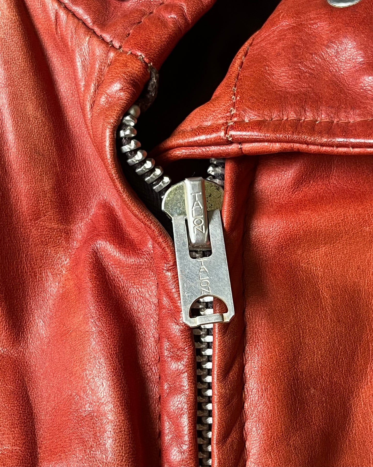 1970s - Burnt Orange Schott Women's Leather Jacket - (W)XS