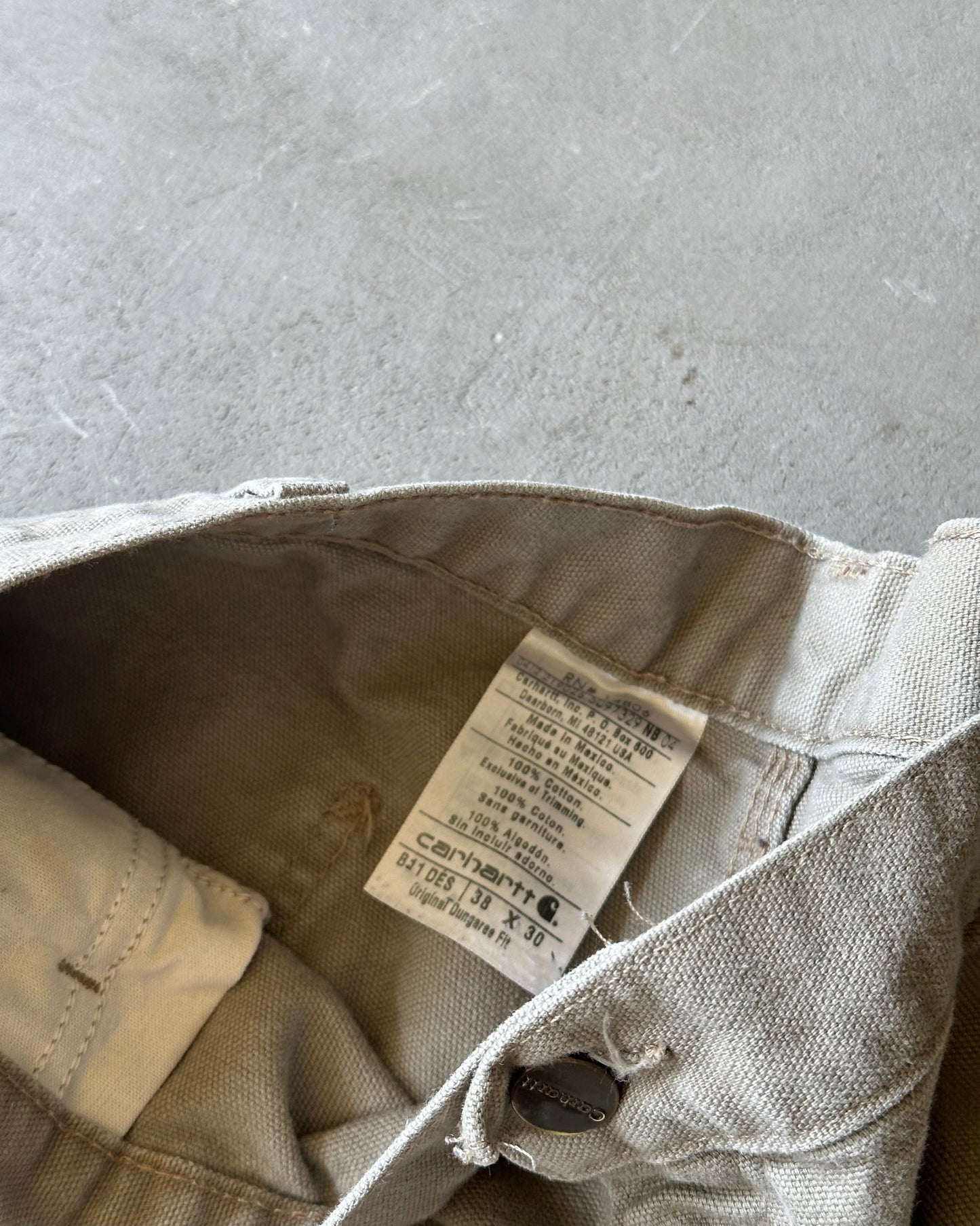 2000s - Beige Carhartt Work Pants - 36x29