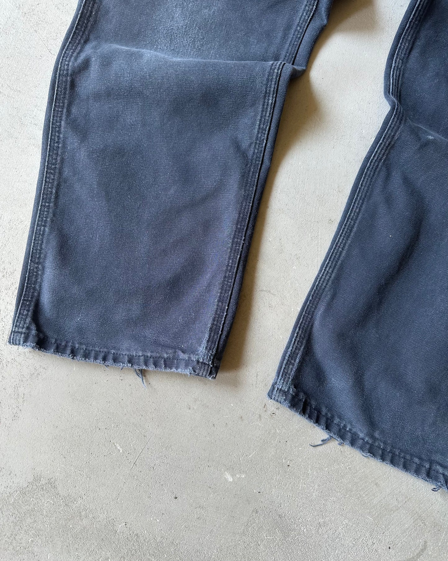 2000s - Distressed Nayy Carhartt Work Pants - 31x29