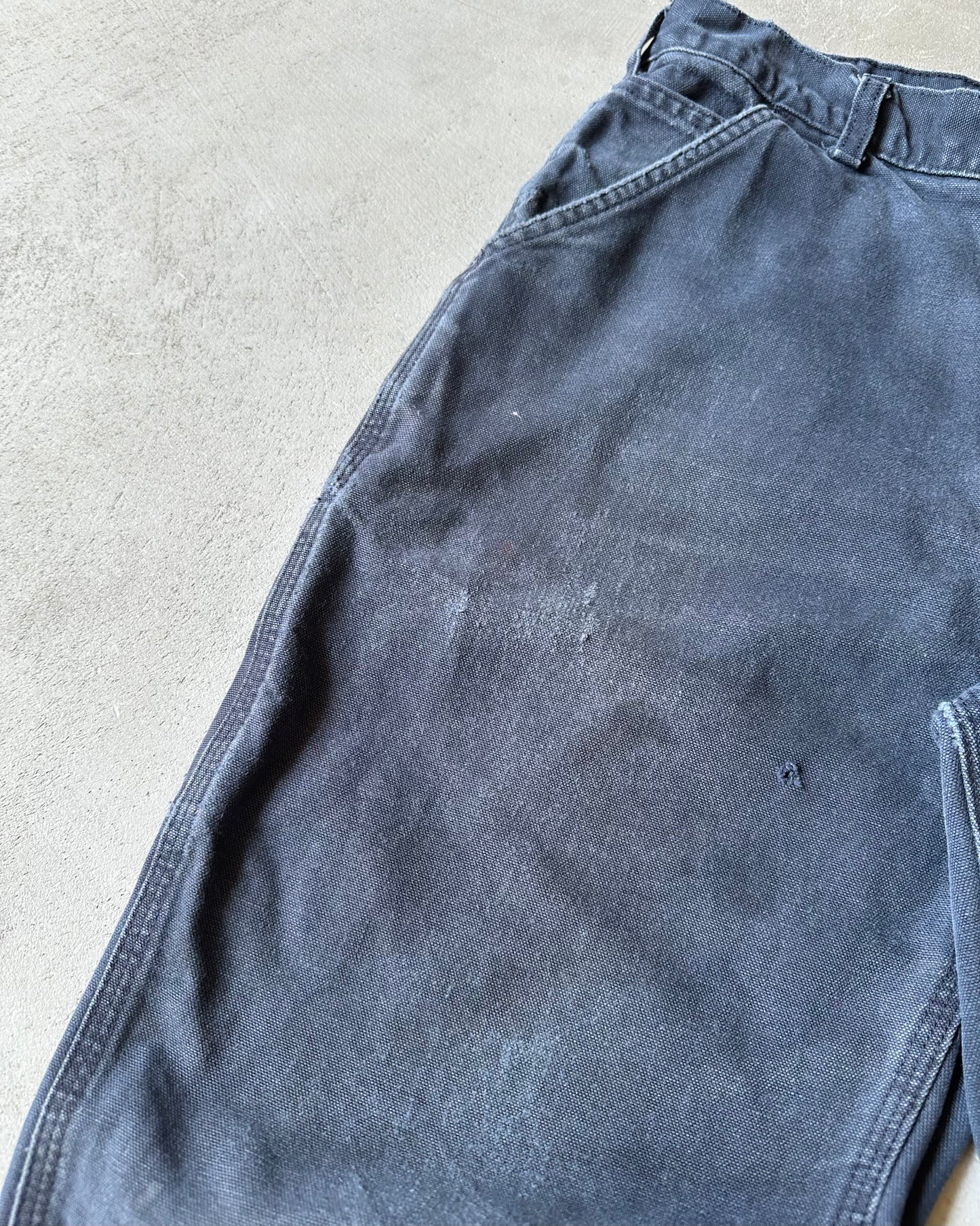 2000s - Distressed Nayy Carhartt Work Pants - 31x29