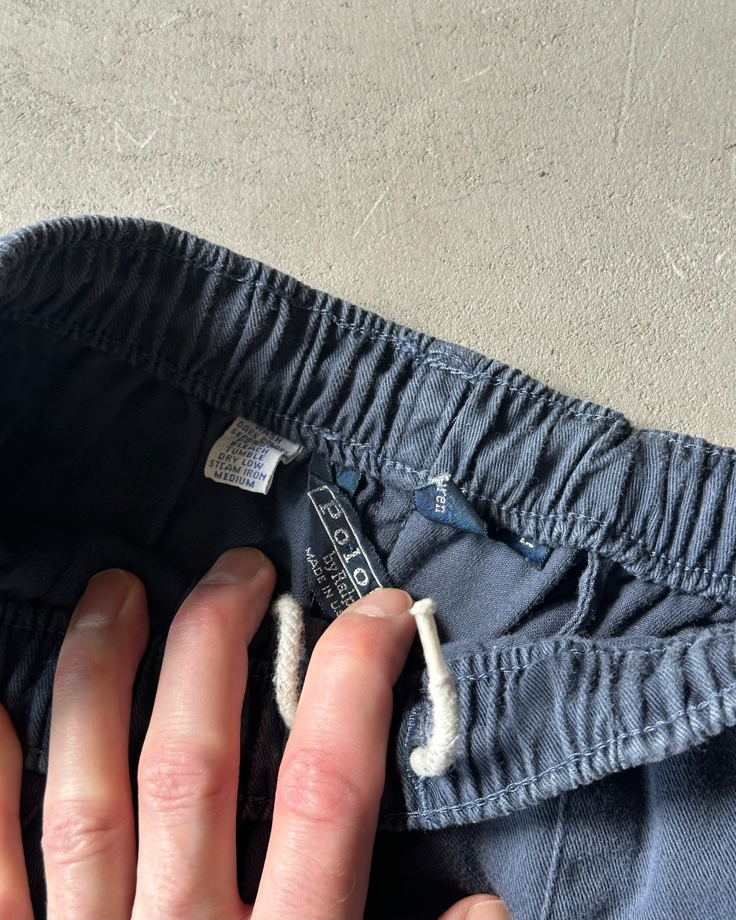 1980s - Navy Polo RL Fatigue Pants USA - M