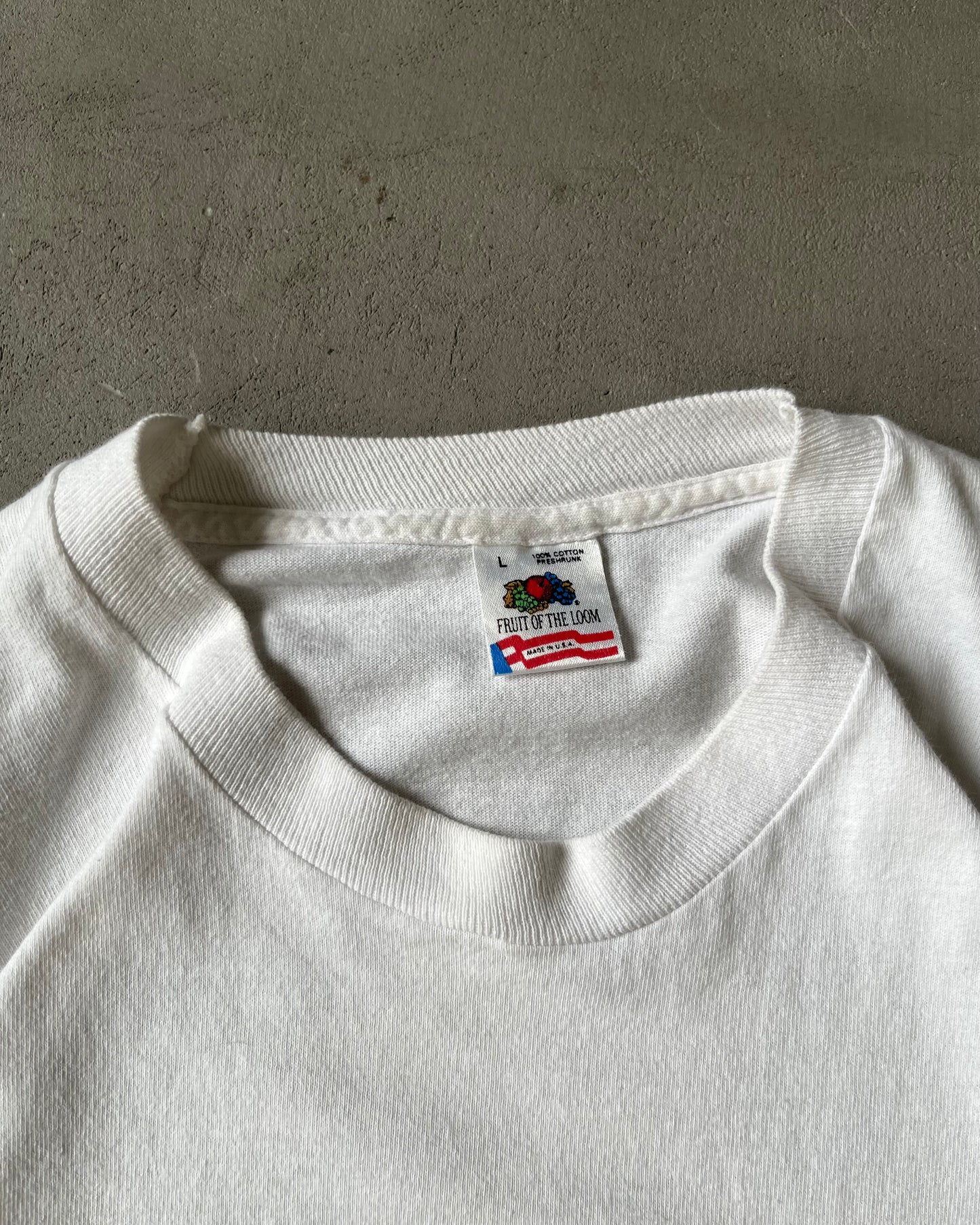 1990s - White Ghetto Rock Cafe T-Shirt - M/L