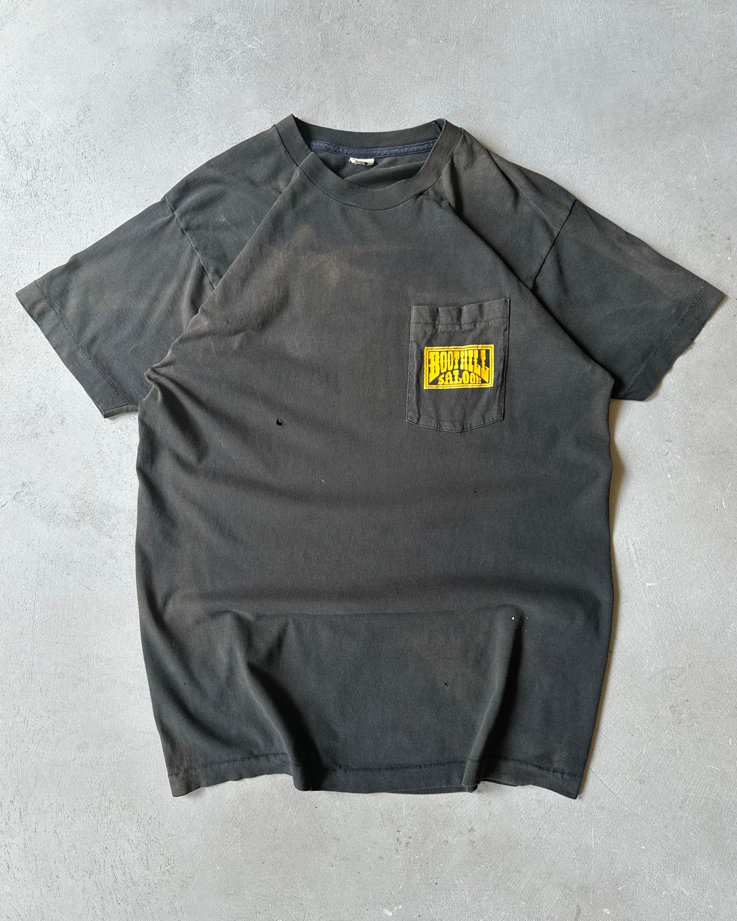 1980s - Faded Black Boot Hill T-Shirt - L/XL