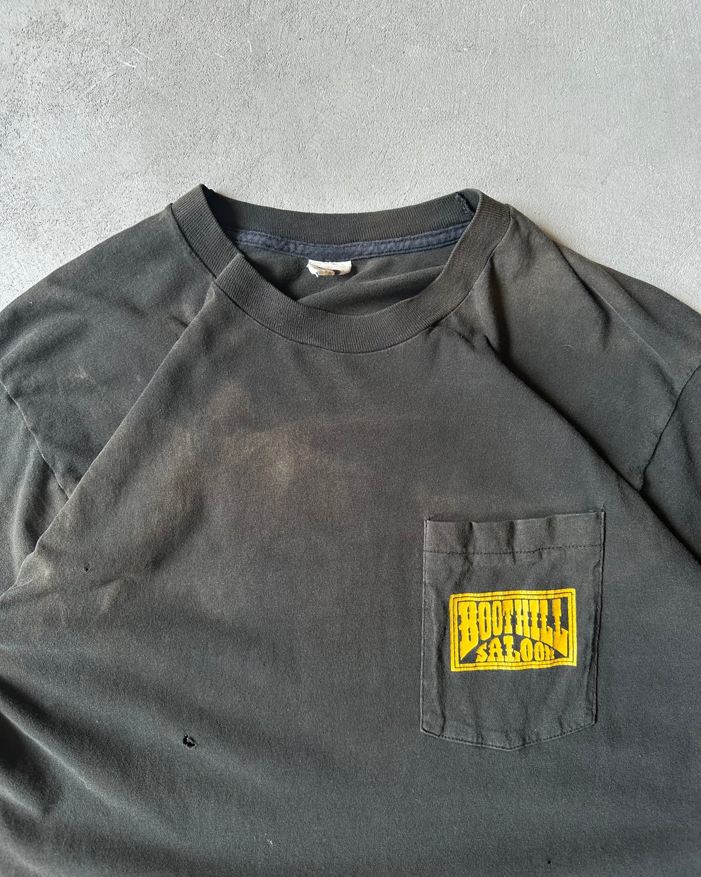 1980s - Faded Black Boot Hill T-Shirt - L/XL