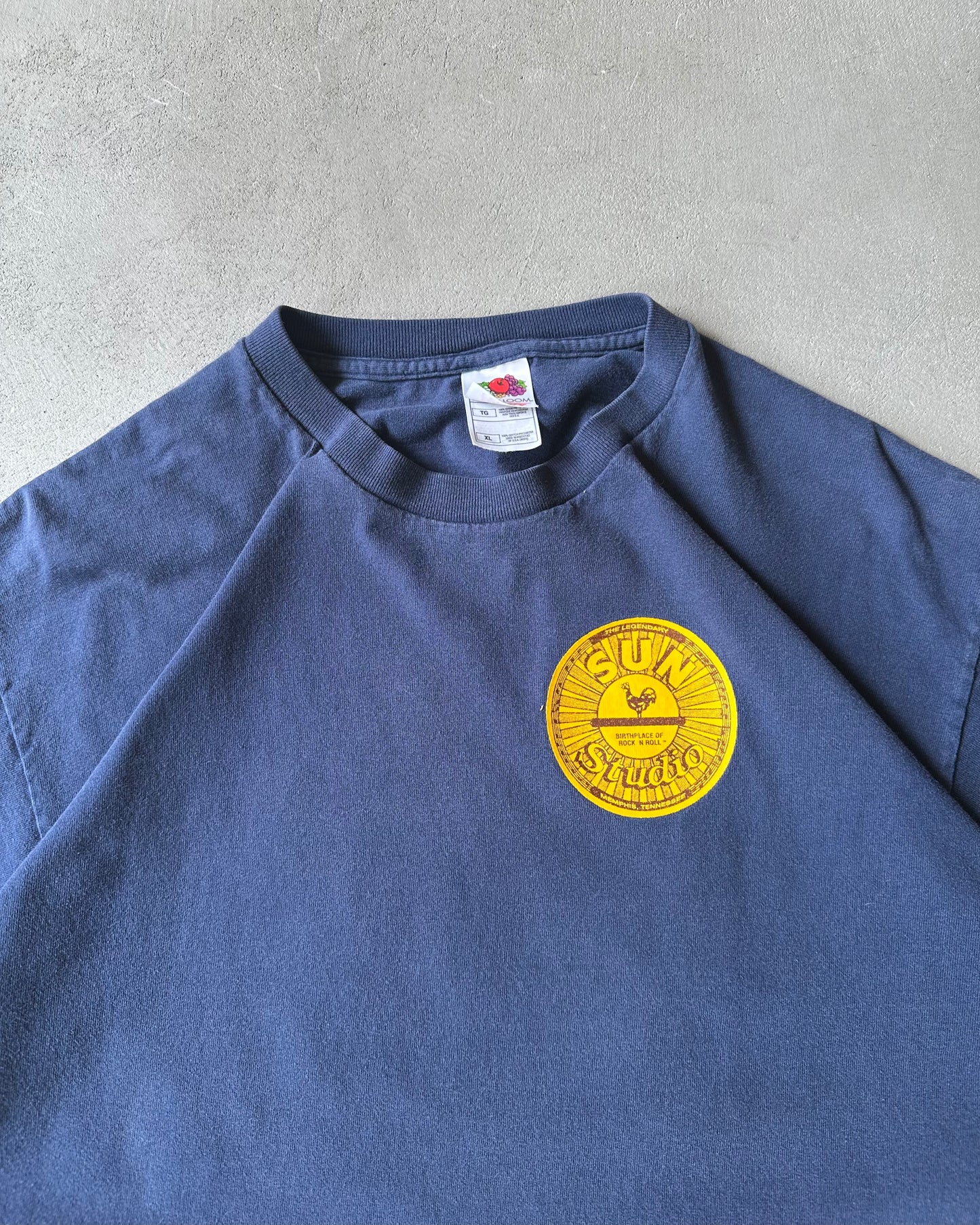 2000s - Navy Sun Studio T-Shirt - XL