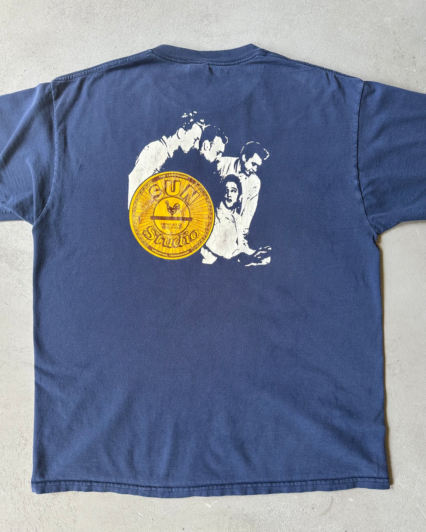2000s - Navy Sun Studio T-Shirt - XL