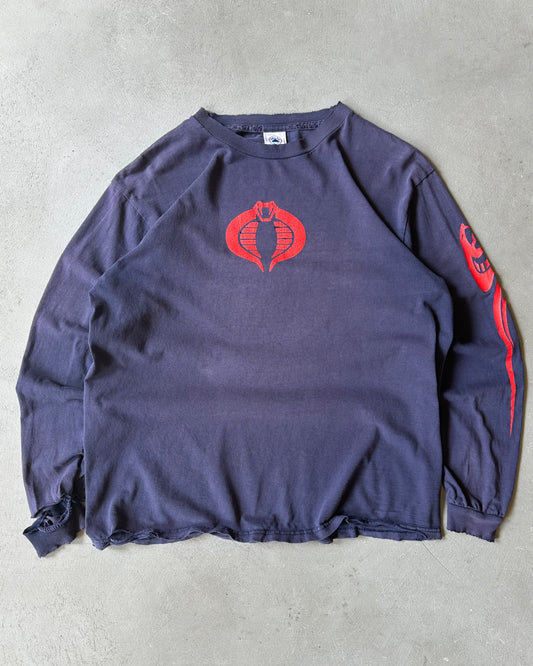 1990s - Distressed Navy Cobra G.I Joe Longsleeve - M